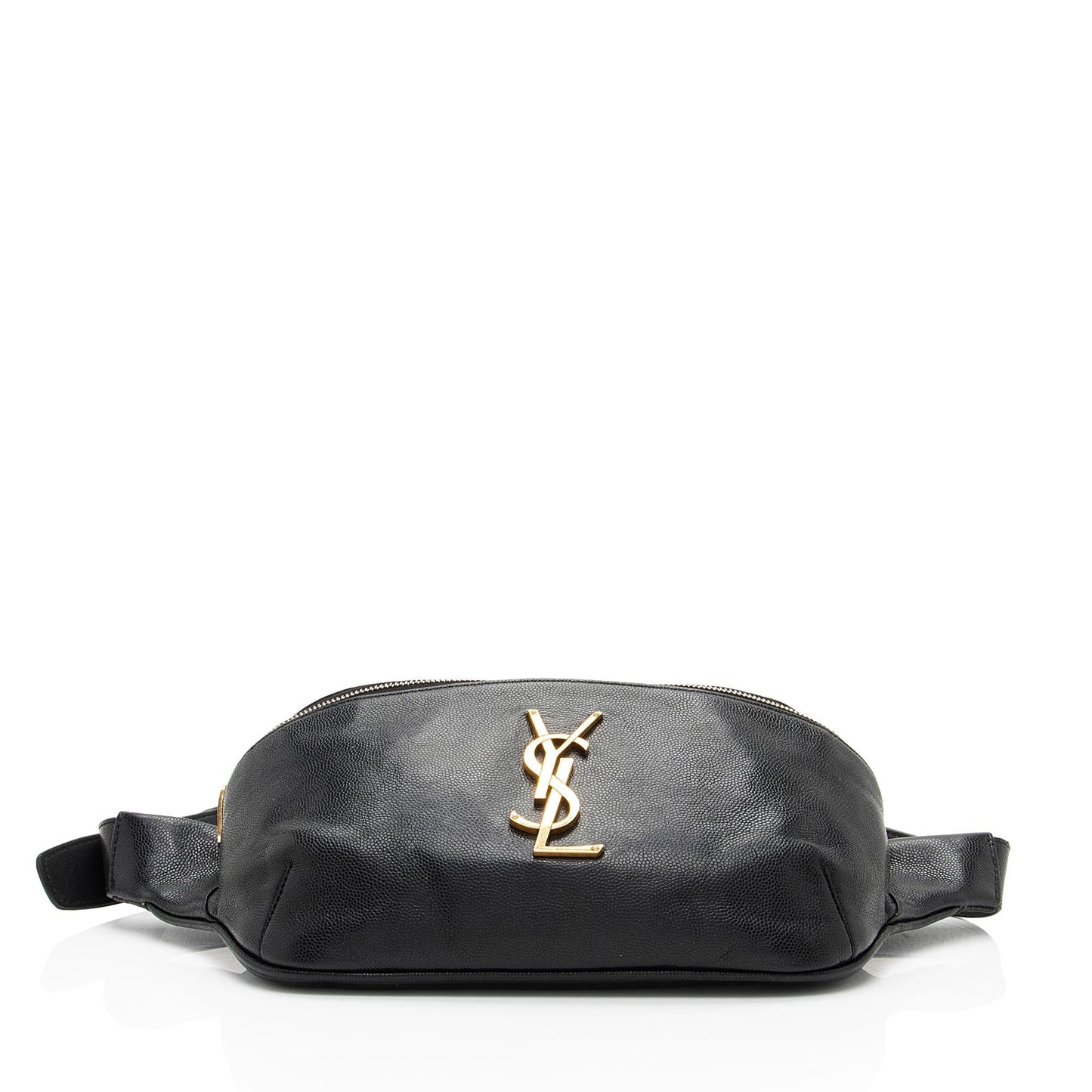 Saint Laurent Grain de Poudre Monogram Cassandre Belt Bag Gvv9El