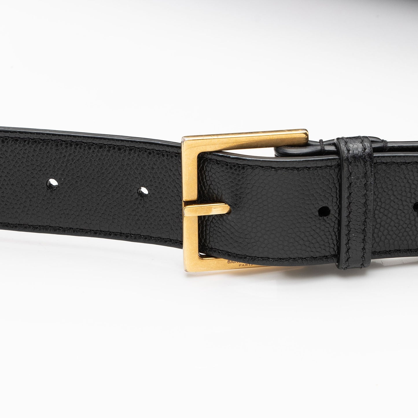 Saint Laurent Grain de Poudre Monogram Cassandre Belt Bag Gvv9El