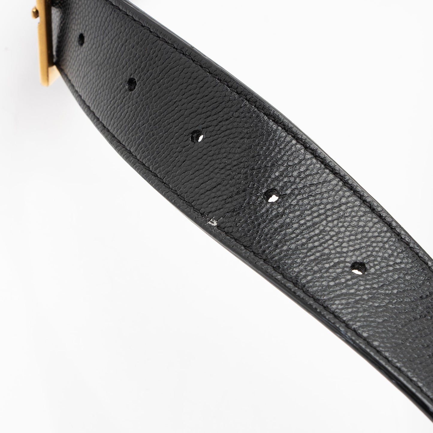 Saint Laurent Grain de Poudre Monogram Cassandre Belt Bag Gvv9El