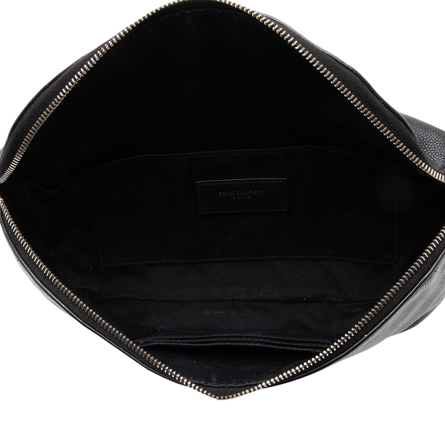Saint Laurent Grain de Poudre Monogram Cassandre Belt Bag Gvv9El