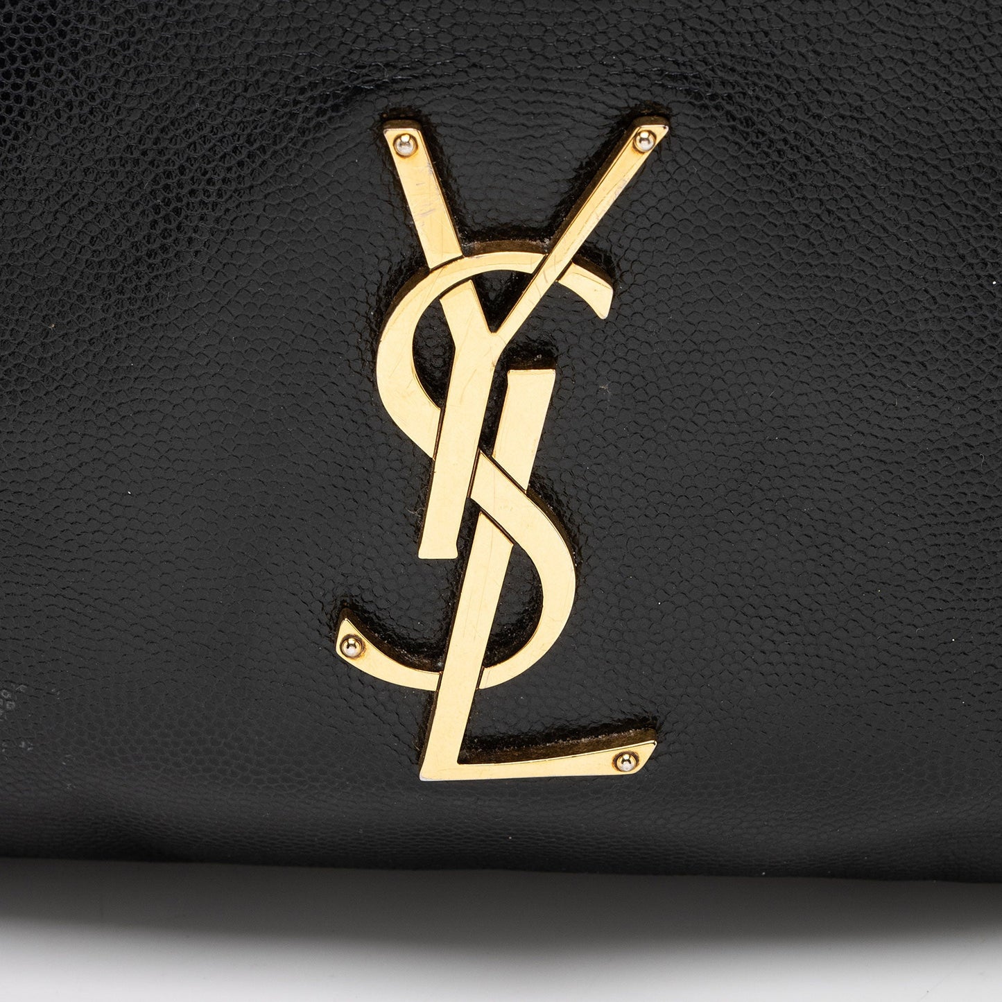 Saint Laurent Grain de Poudre Monogram Cassandre Belt Bag Gvv9El