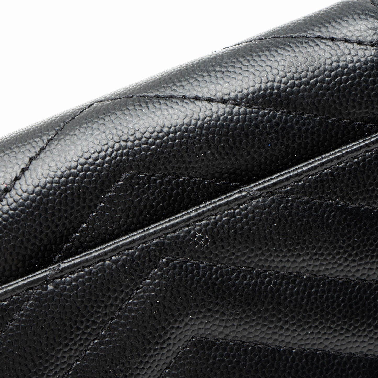 Saint Laurent Grain de Poudre Monogram Compact Tri-Fold Wallet j0cHxO