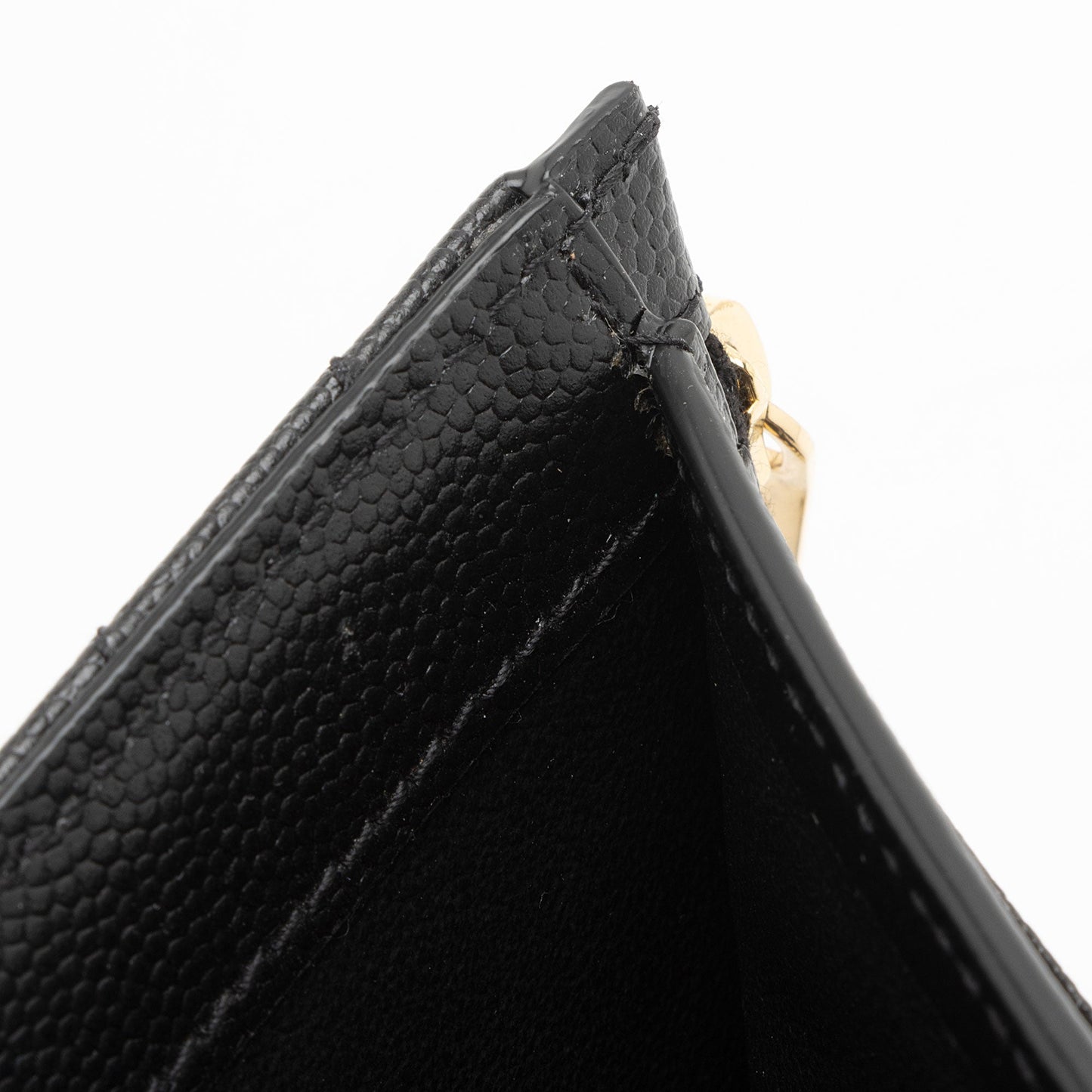 Saint Laurent Grain de Poudre Monogram Cassandre Fragments Bi-Fold Wallet pjyvyg