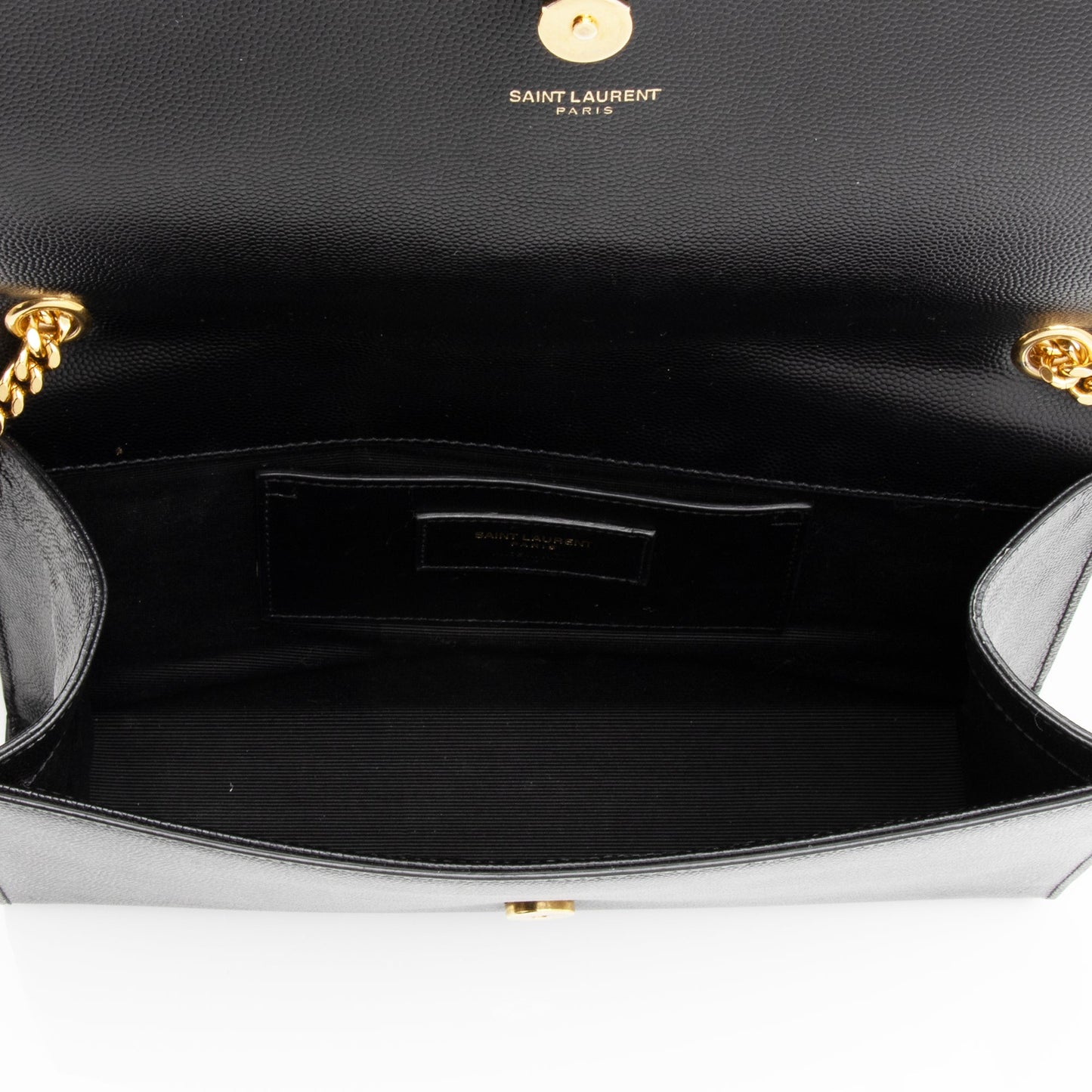 Saint Laurent Grain de Poudre Monogram Kate Chain Medium Shoulder Bag rJQIm6