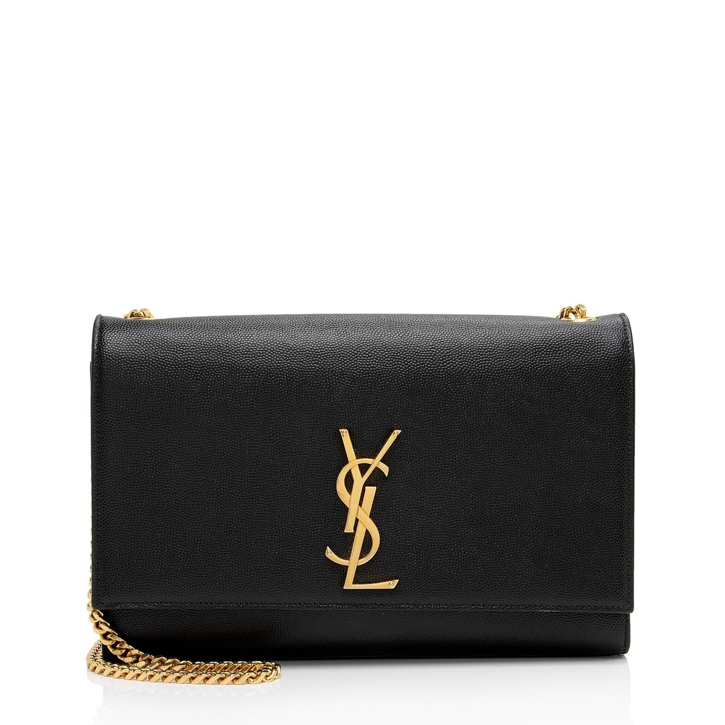 Saint Laurent Grain de Poudre Monogram Kate Chain Medium Shoulder Bag xw0vdE