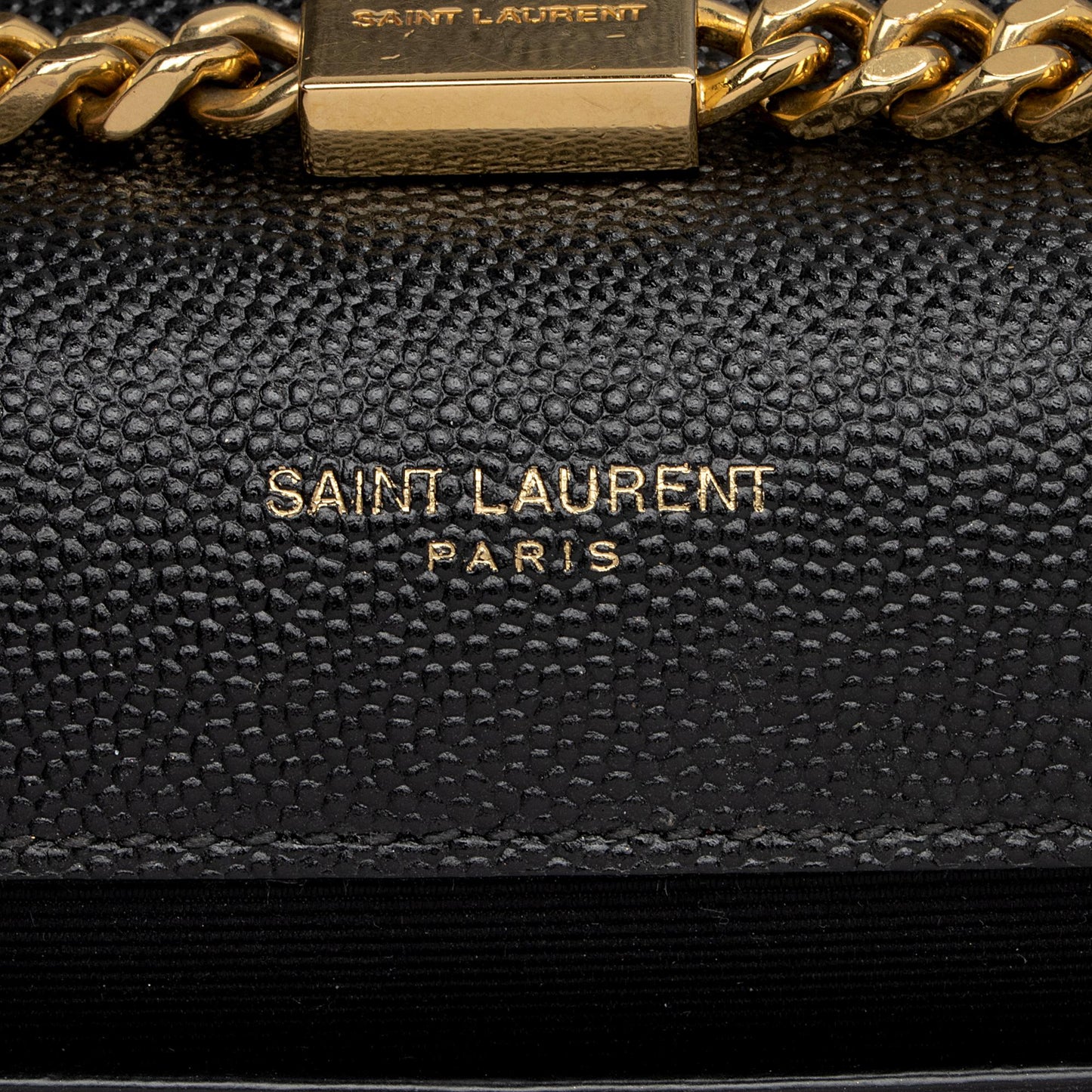 Saint Laurent Grain de Poudre Monogram Kate Chain Medium Shoulder Bag xw0vdE