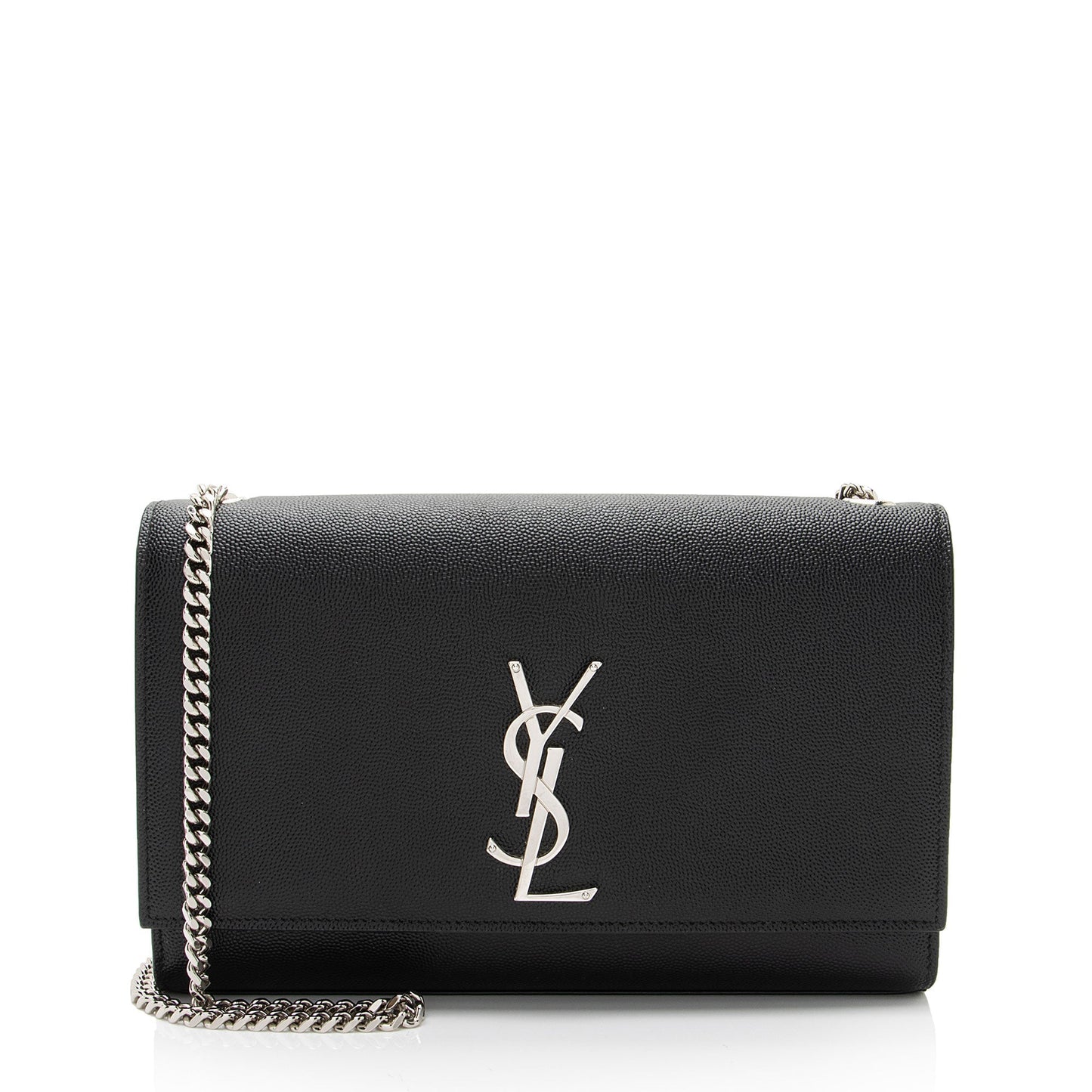 Saint Laurent Grain de Poudre Monogram Kate Medium Shoulder Bag EiaKZL