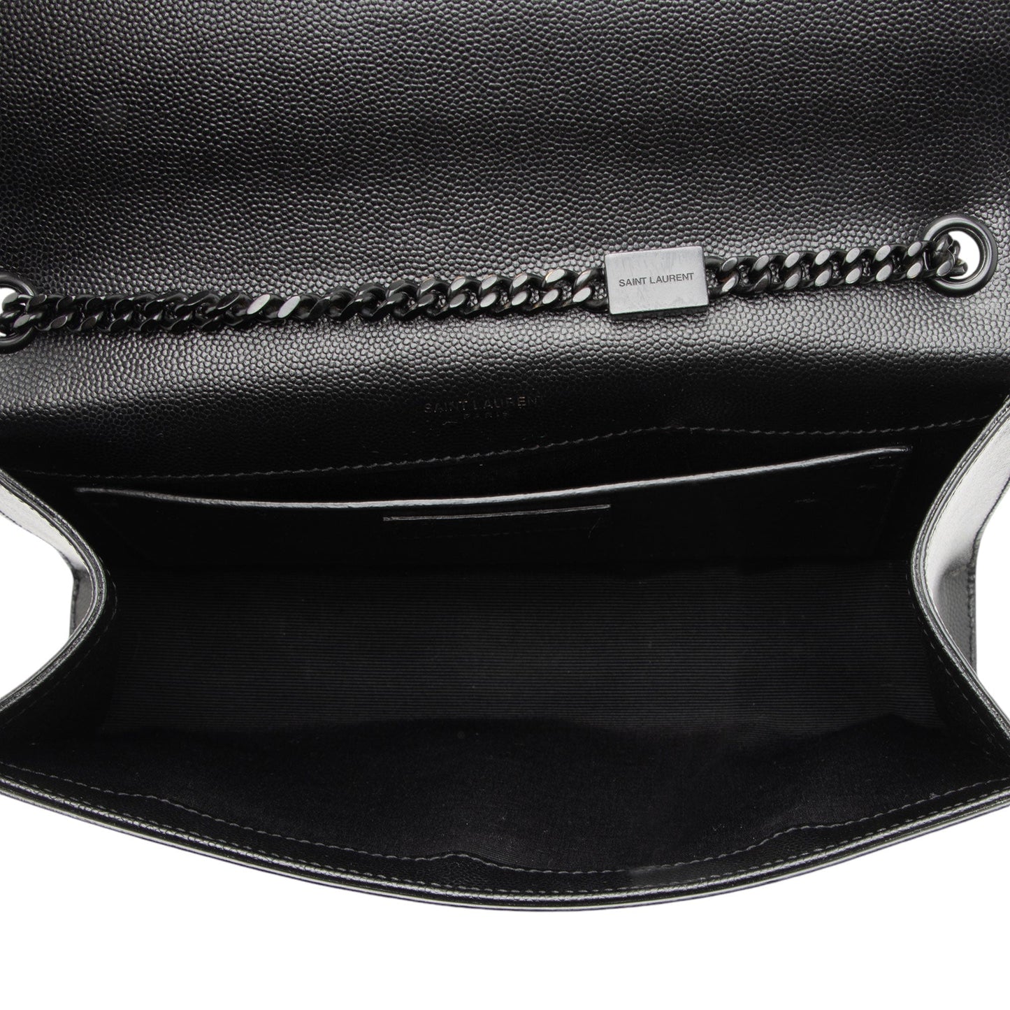 Saint Laurent Grain de Poudre Monogram Kate Medium Shoulder Bag hzje5P