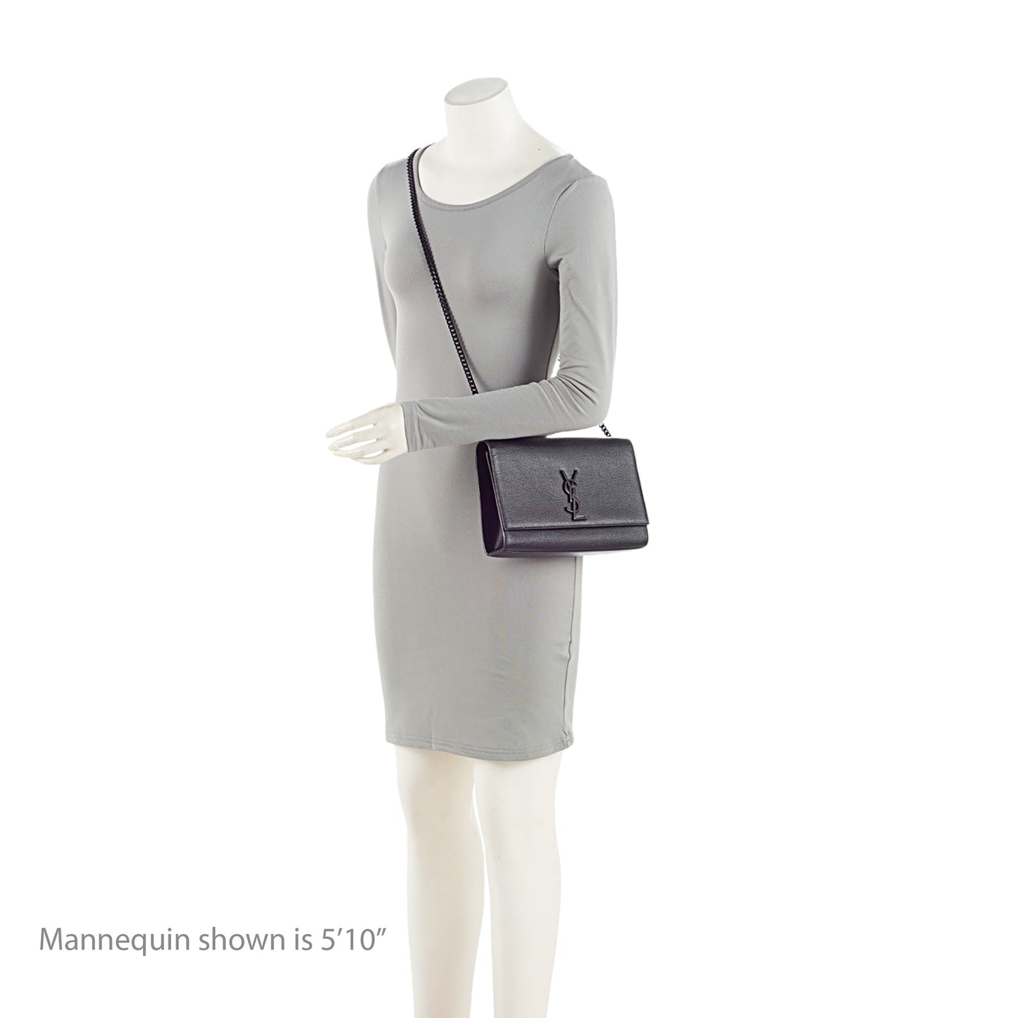 Saint Laurent Grain de Poudre Monogram Kate Medium Shoulder Bag hzje5P