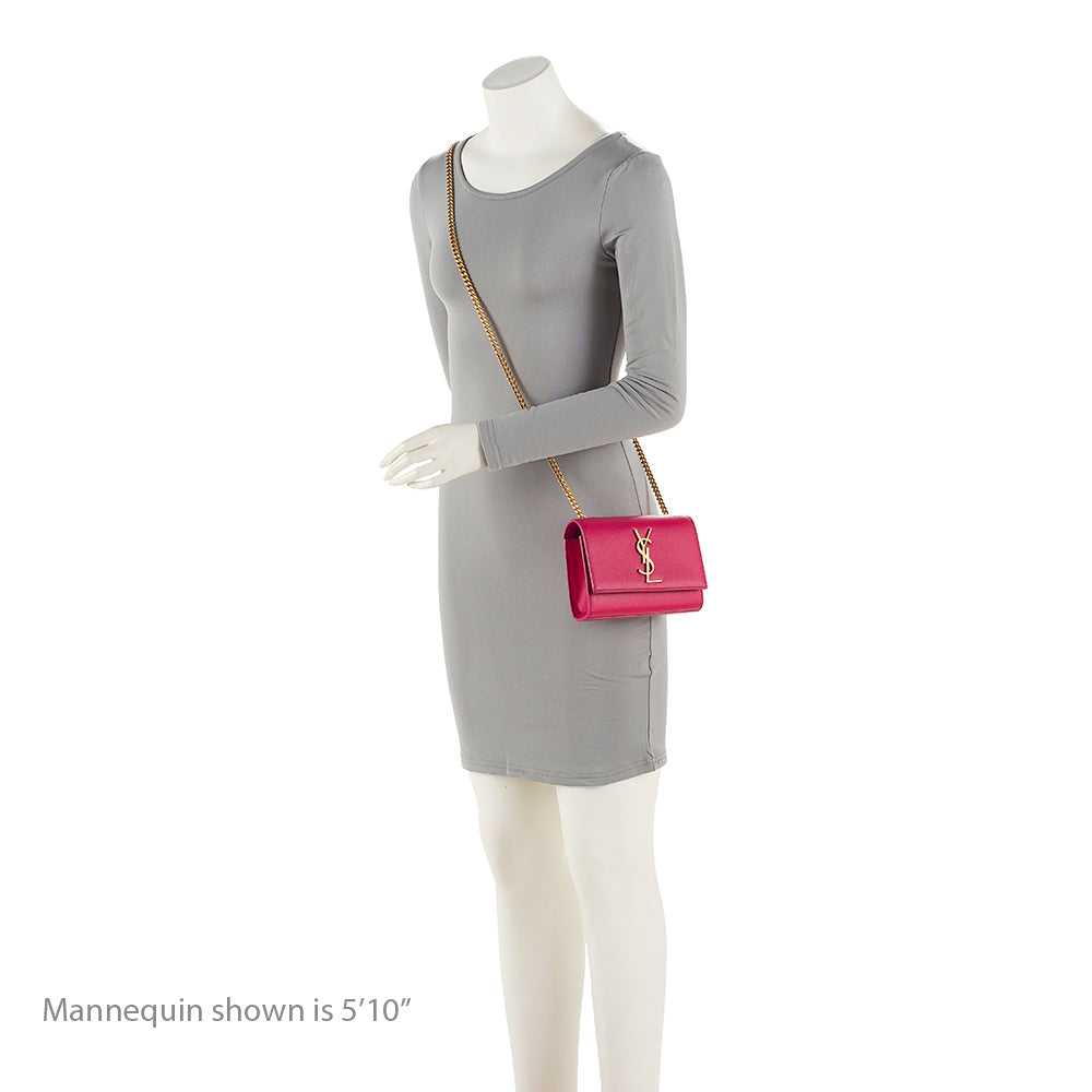 Saint Laurent Grain de Poudre Monogram Kate Small Crossbody Bag ip71h6