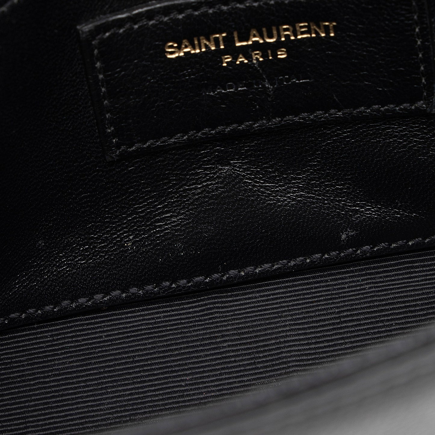 Saint Laurent Grain de Poudre Monogram Kate Small Crossbody OyCuxP