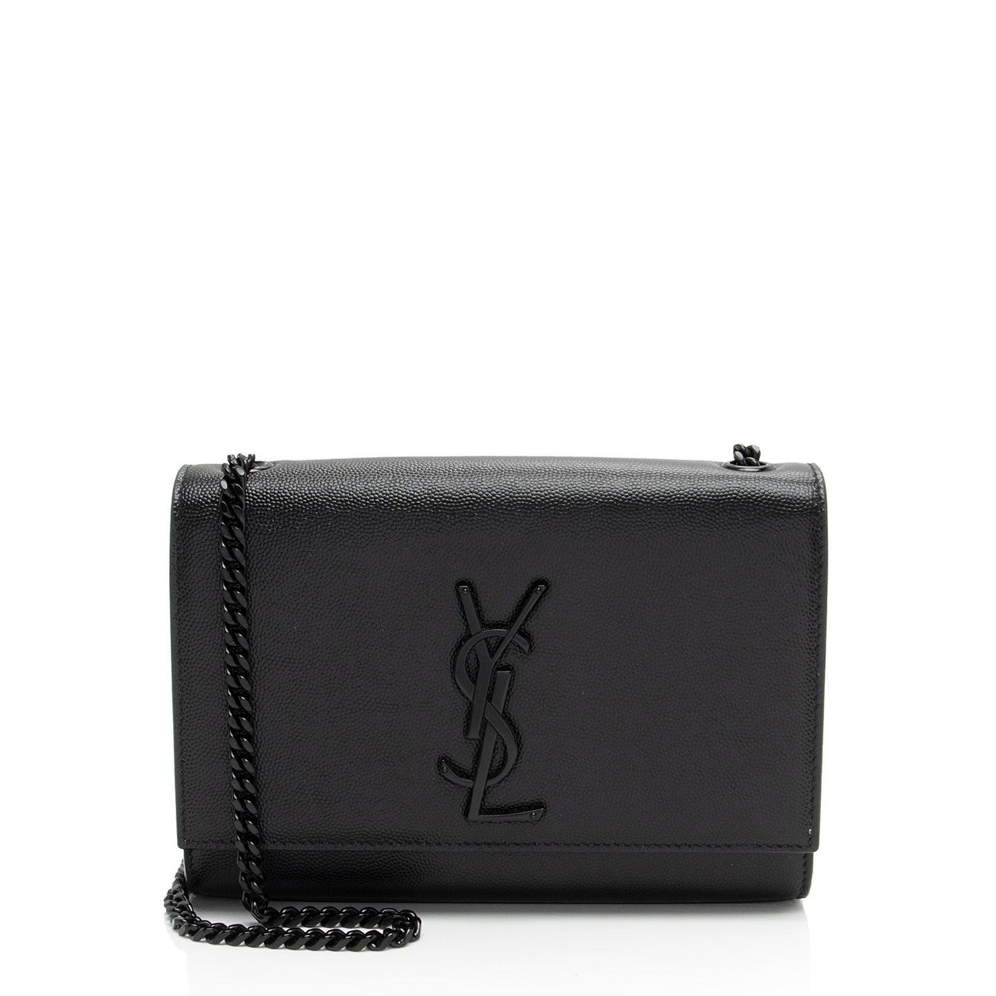 Saint Laurent Grain de Poudre Monogram Kate Small Shoulder Bag WfdeMk