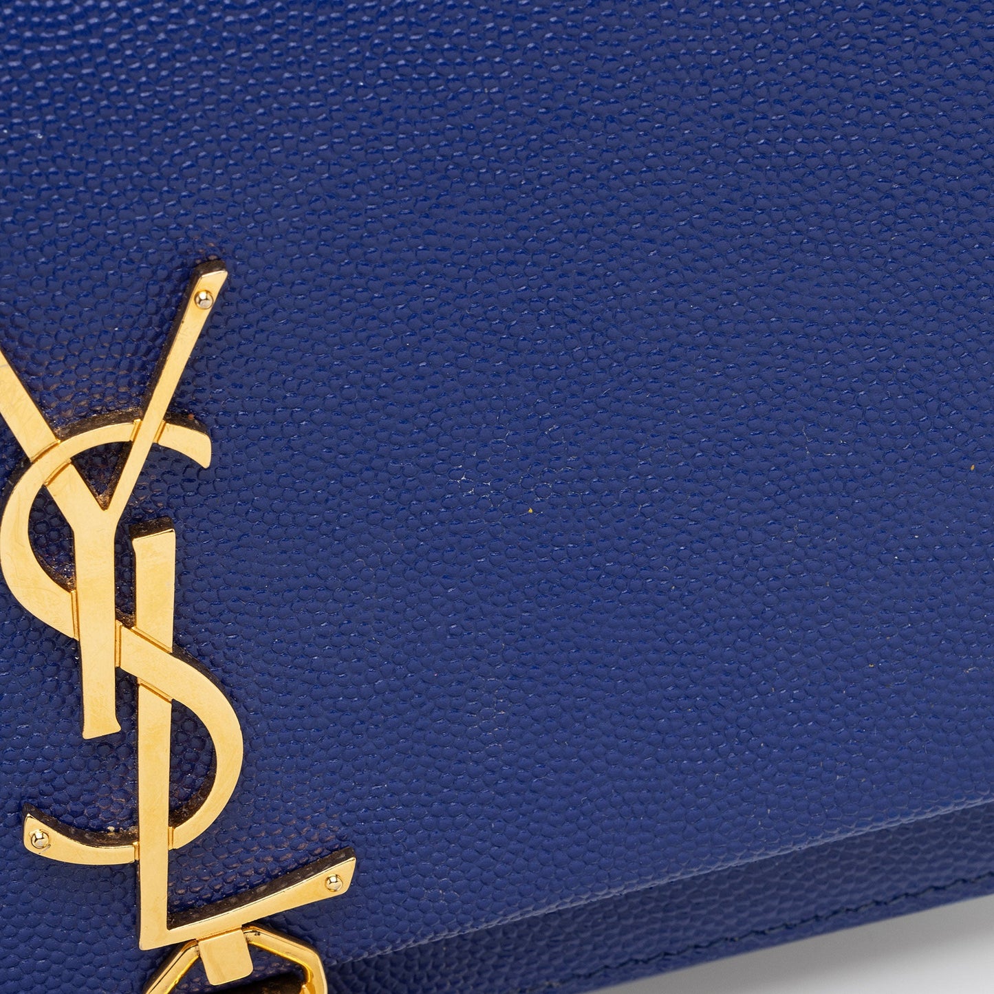 Saint Laurent Grain de Poudre Monogram Kate Tassel Chain Wallet VTLtMN