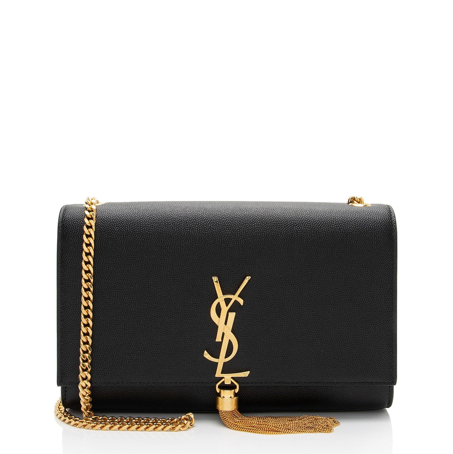Saint Laurent Grain de Poudre Monogram Kate Tassel Medium Shoulder Bag u9Ndoz
