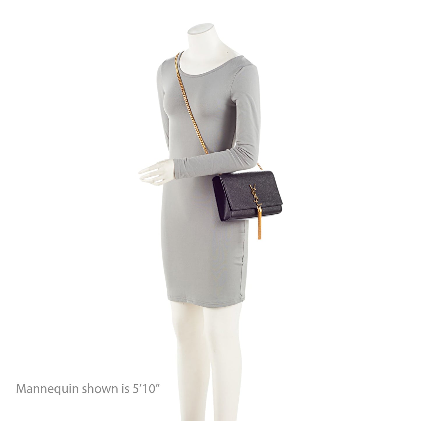 Saint Laurent Grain de Poudre Monogram Kate Tassel Medium Shoulder Bag u9Ndoz