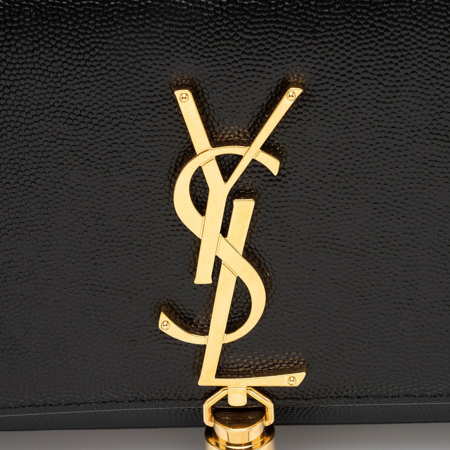 Saint Laurent Grain de Poudre Monogram Kate Tassel Small Shoulder Bag GBTrrt