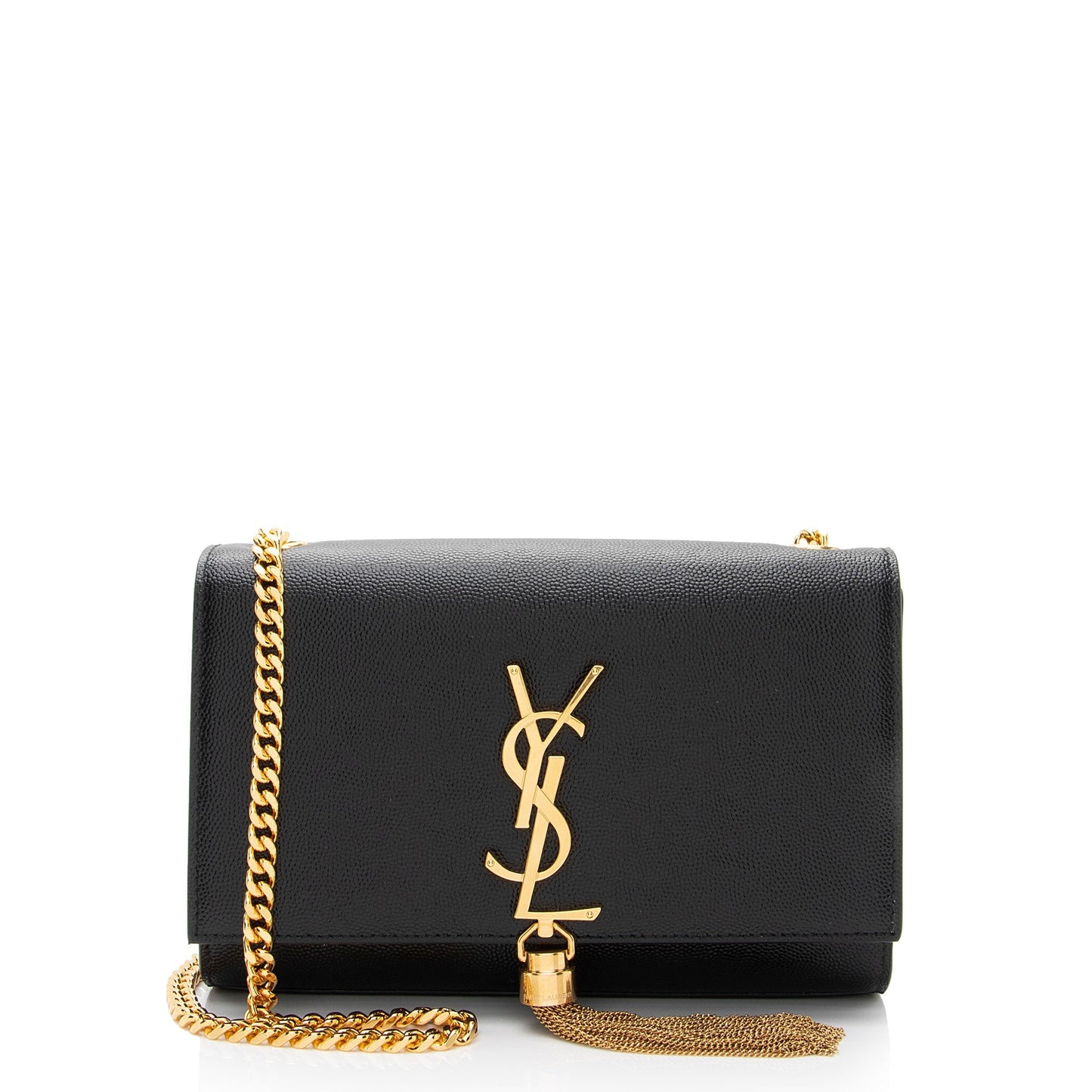 Saint Laurent Grain de Poudre Monogram Kate Tassel Small Shoulder Bag GBTrrt