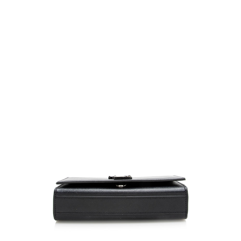 Saint Laurent Grain de Poudre Monogram Small Crossbody Bag 20657