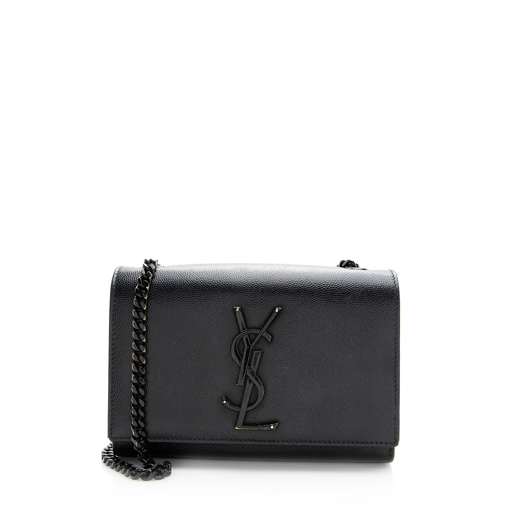 Saint Laurent Grain de Poudre Monogram Small Crossbody Bag 20657