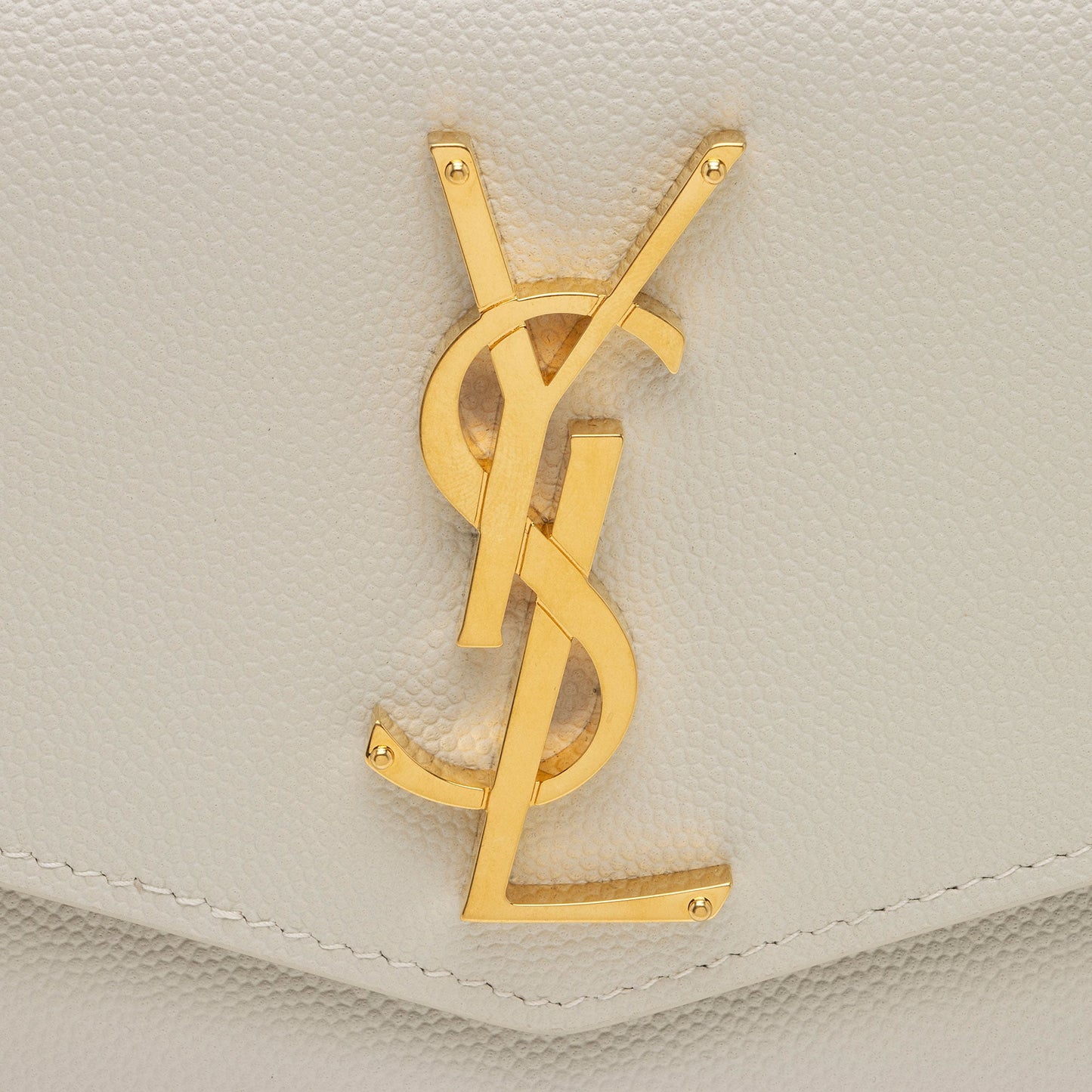 Saint Laurent Grain de Poudre Monogram Uptown Clutch GH35TG