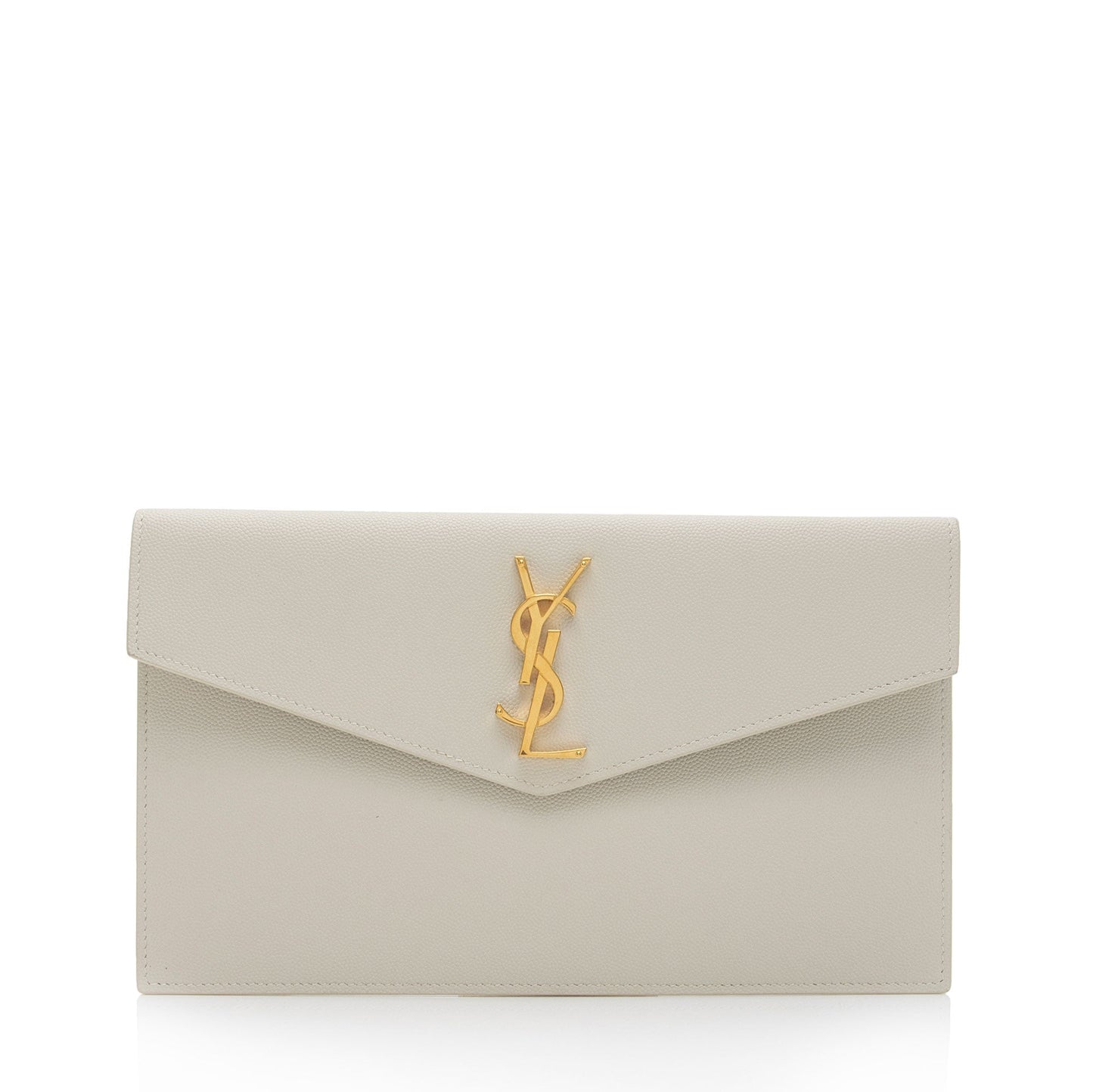 Saint Laurent Grain de Poudre Monogram Uptown Clutch GH35TG