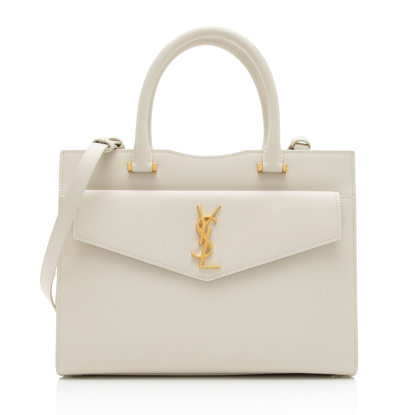 Saint Laurent Grain de Poudre Monogram Uptown Medium Tote LkpDCr