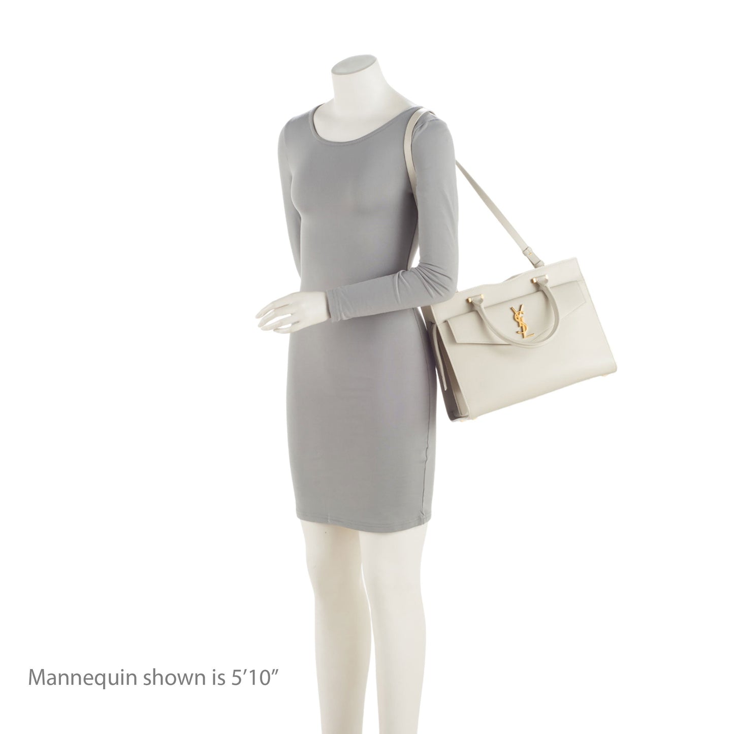 Saint Laurent Grain de Poudre Monogram Uptown Medium Tote LkpDCr