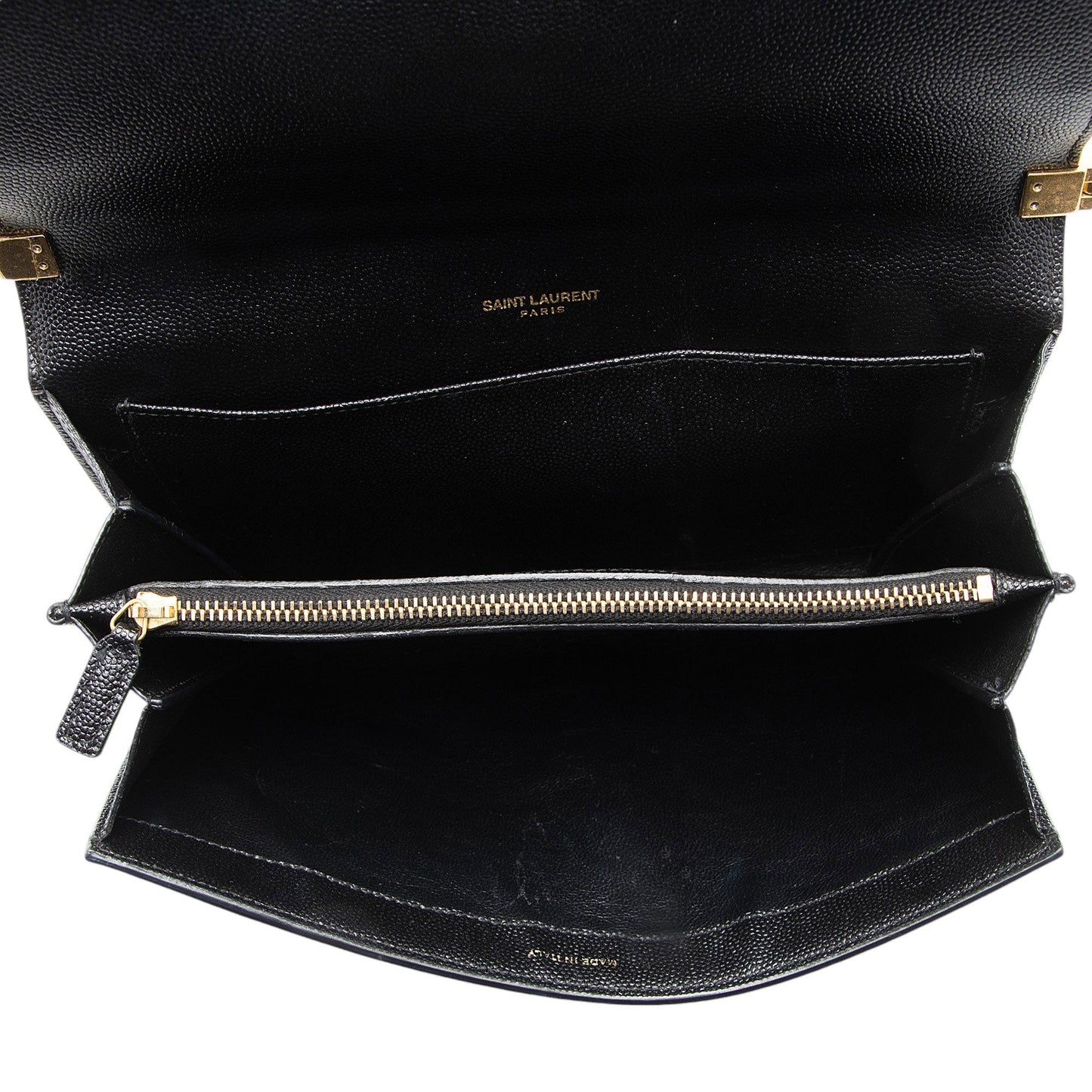 Saint Laurent Grain de Poudre Monogram Uptown Mini Crossbody h1PziQ