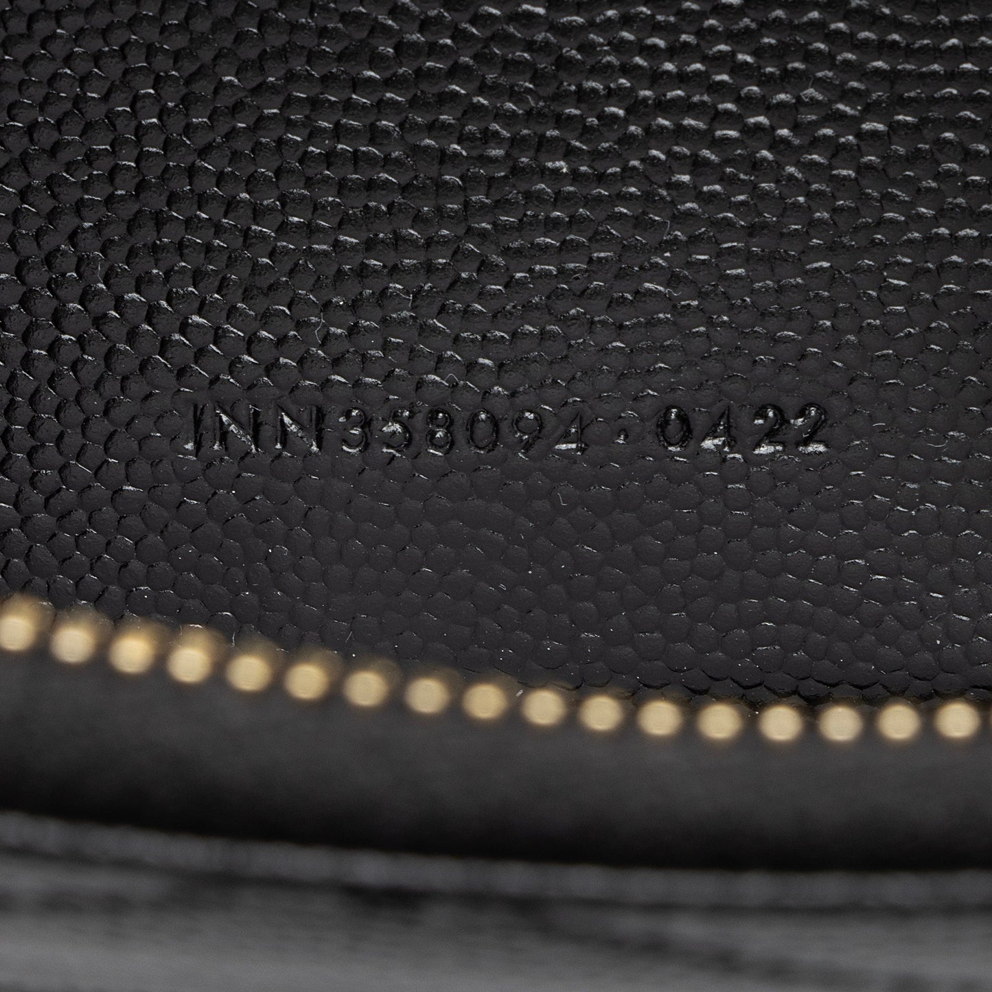 Saint Laurent Grain de Poudre Monogram Zip Around Wallet 23412