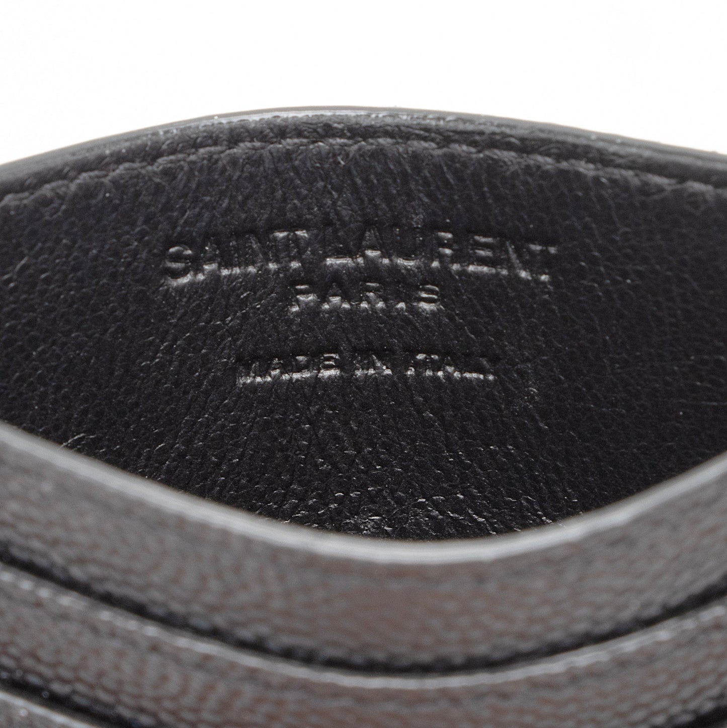 Saint Laurent Grain de Poudre Paris Card Case UdsbXU