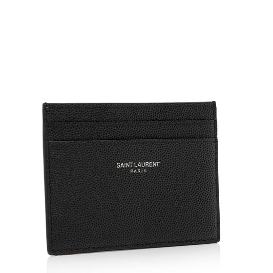 Saint Laurent Grain de Poudre Paris Card Case UdsbXU