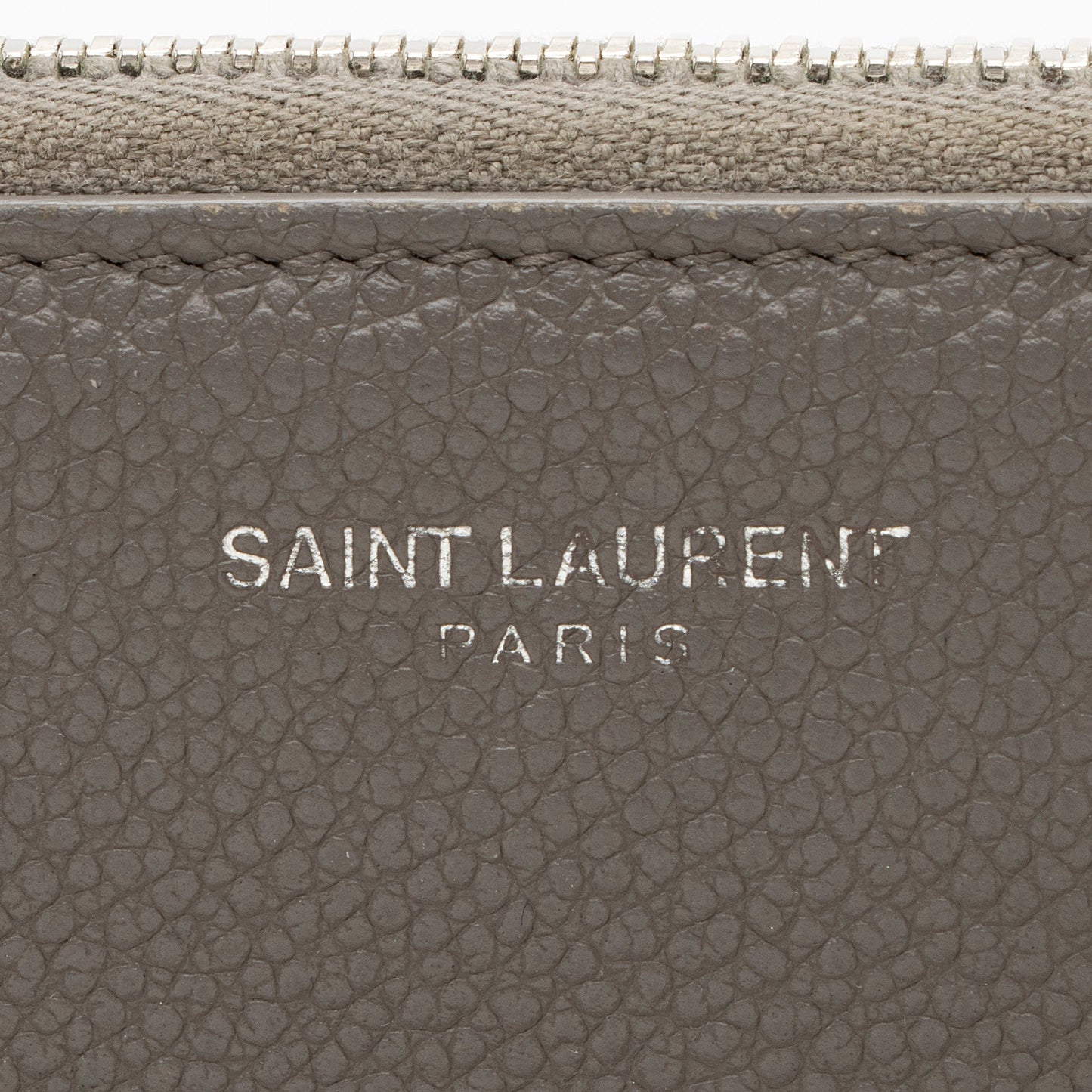Saint Laurent Grain de Poudre Rive Gauche Zip Around Wallet 22288