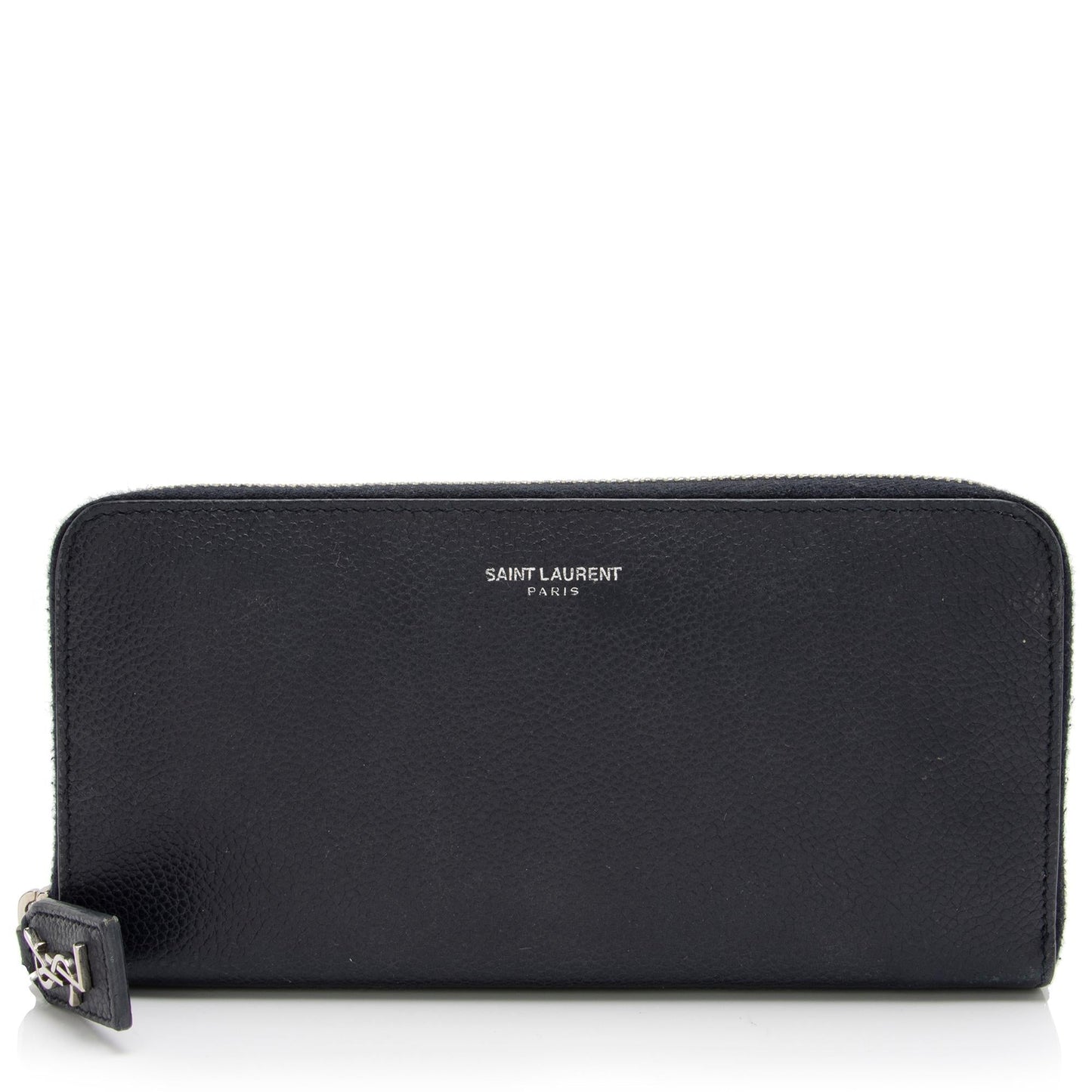 Saint Laurent Grain de Poudre Rive Gauche Zip Around Wallet sNhxXD