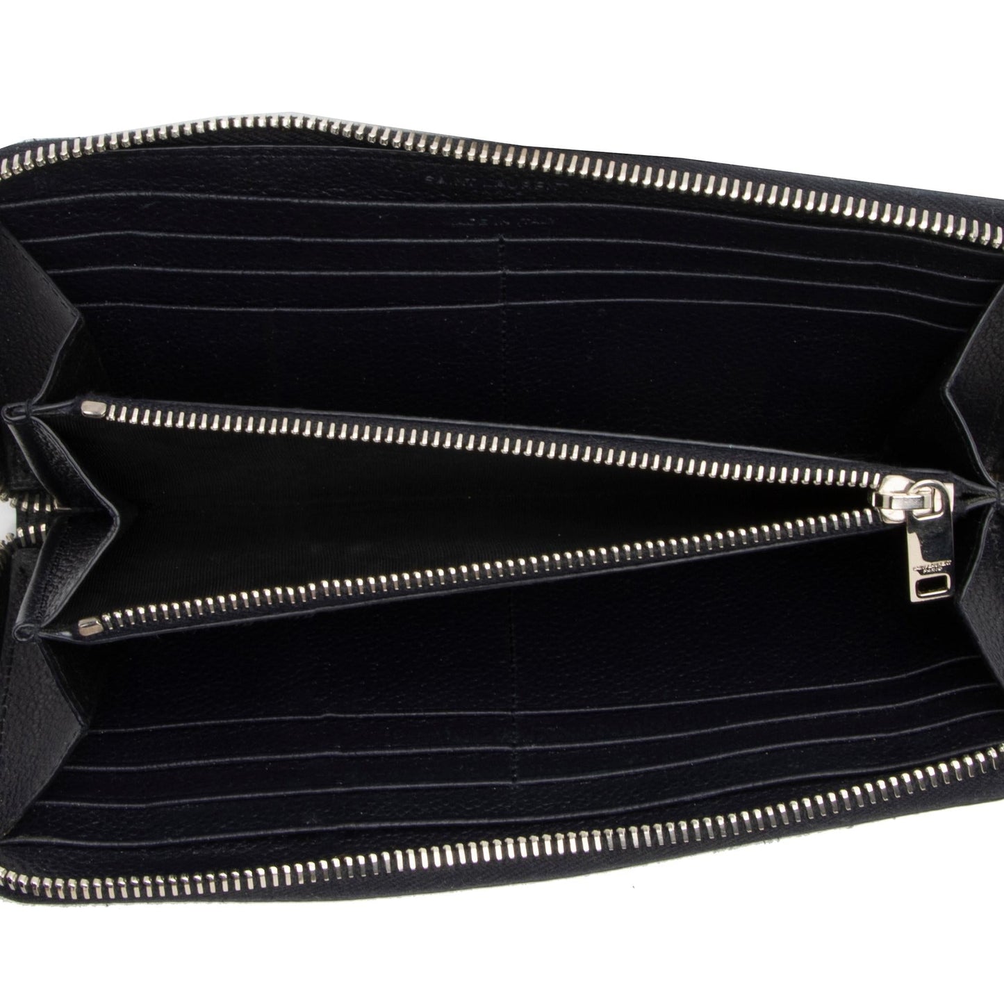 Saint Laurent Grain de Poudre Rive Gauche Zip Around Wallet sNhxXD
