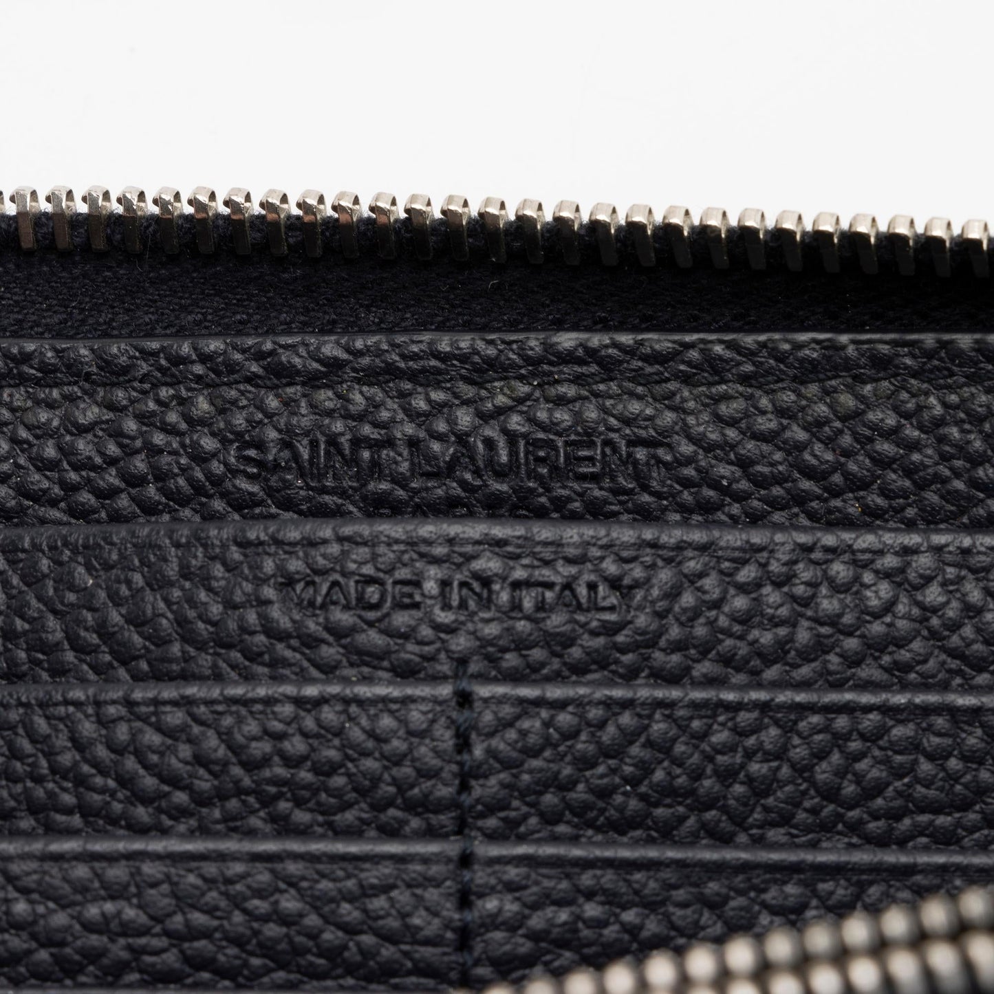 Saint Laurent Grain de Poudre Rive Gauche Zip Around Wallet sNhxXD