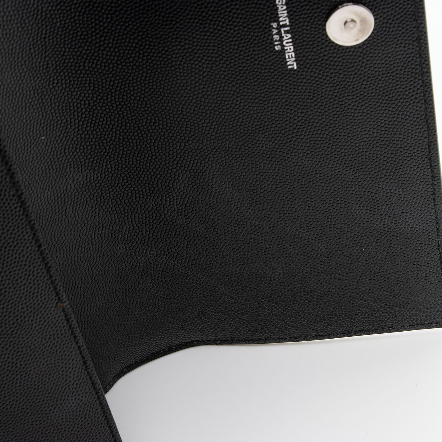 Saint Laurent Grain de Poudre Studded Monogram Kate Clutch nhucIE