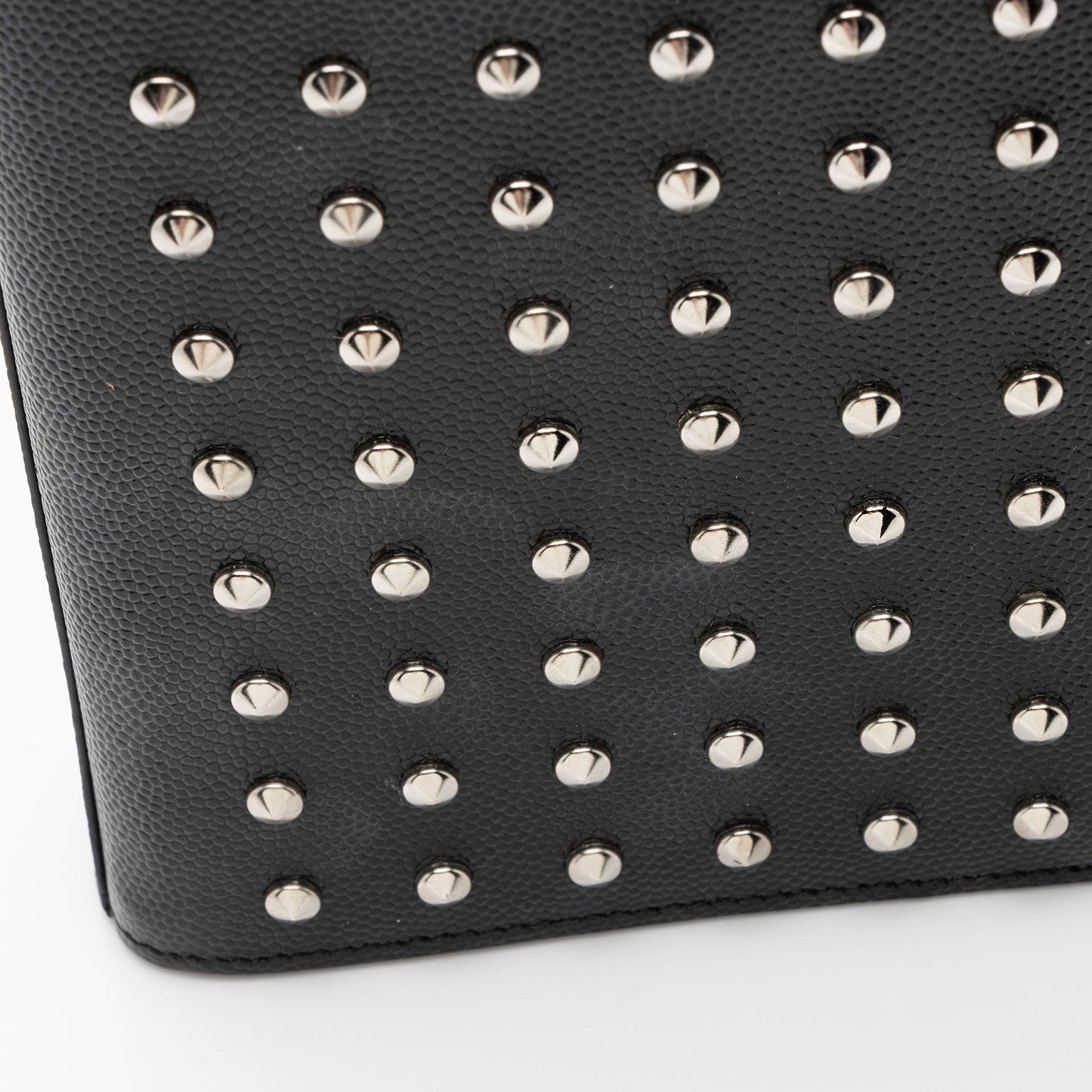 Saint Laurent Grain de Poudre Studded Monogram Kate Clutch nhucIE