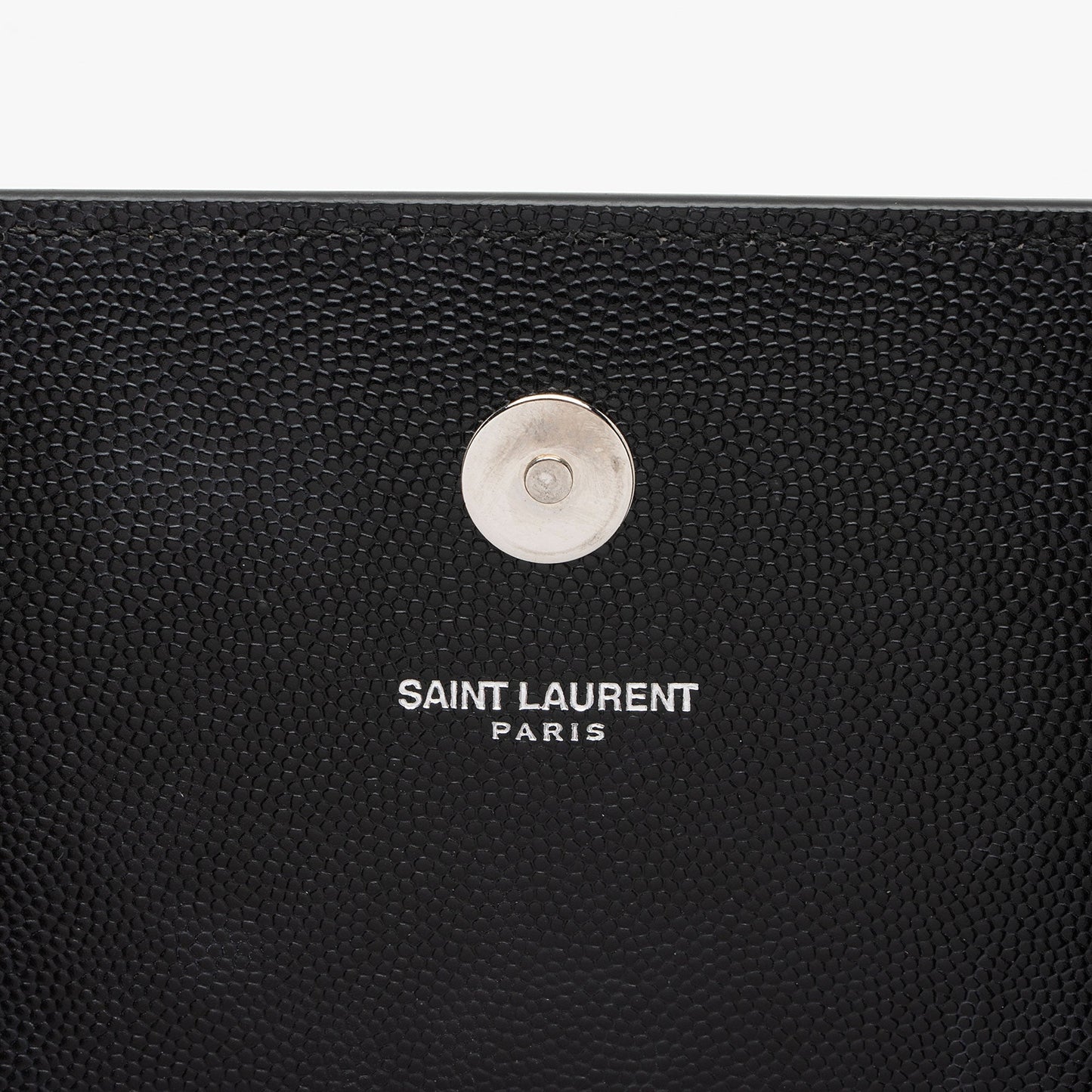 Saint Laurent Grain de Poudre Studded Monogram Kate Clutch nhucIE