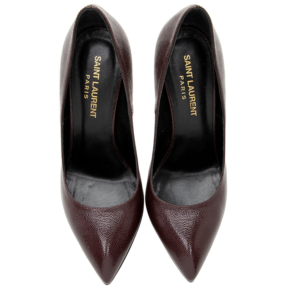 Saint Laurent Grained Calfskin Janis Pumps - Size 6 / 36 19326