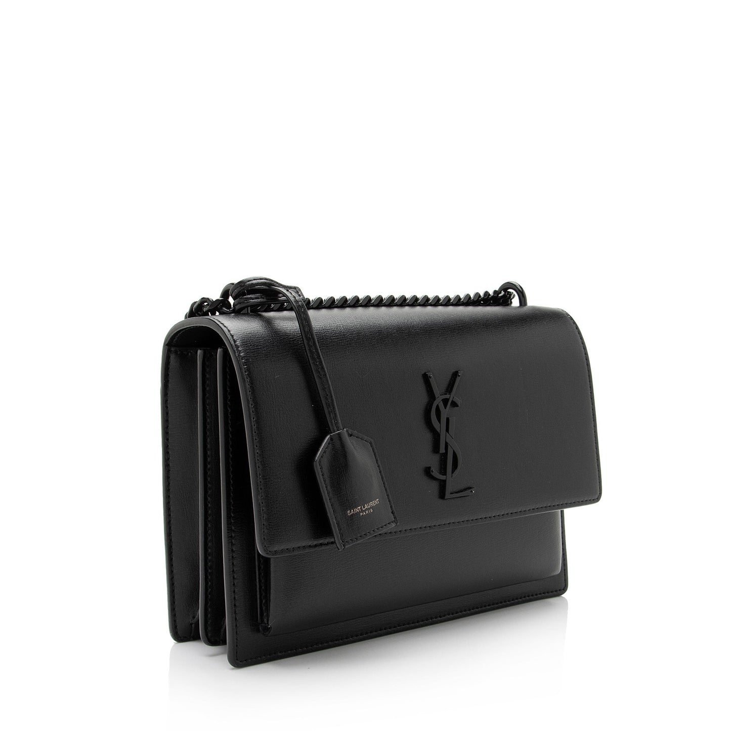 Saint Laurent Grained Calfskin Monogram Sunset Medium Shoulder Bag kSaHp8