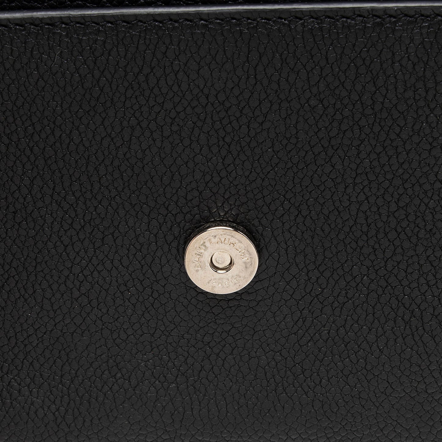 Saint Laurent Grained Calfskin Monogram Sunset Medium Shoulder Bag NWQ0FK
