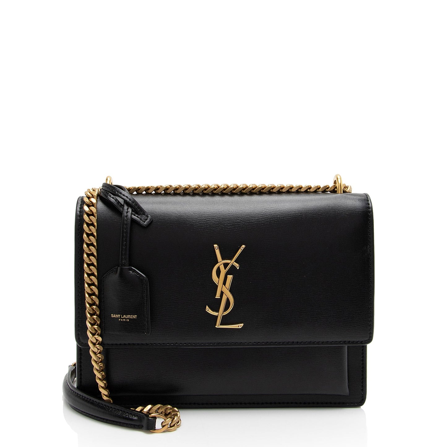 Saint Laurent Grained Calfskin Monogram Sunset Medium Shoulder Bag 8Ji2ue