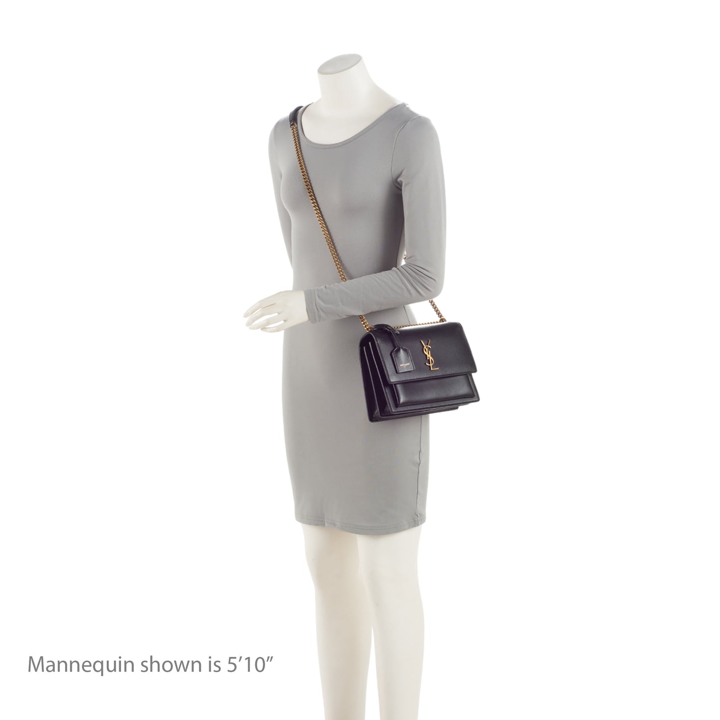 Saint Laurent Grained Calfskin Monogram Sunset Medium Shoulder Bag 8Ji2ue