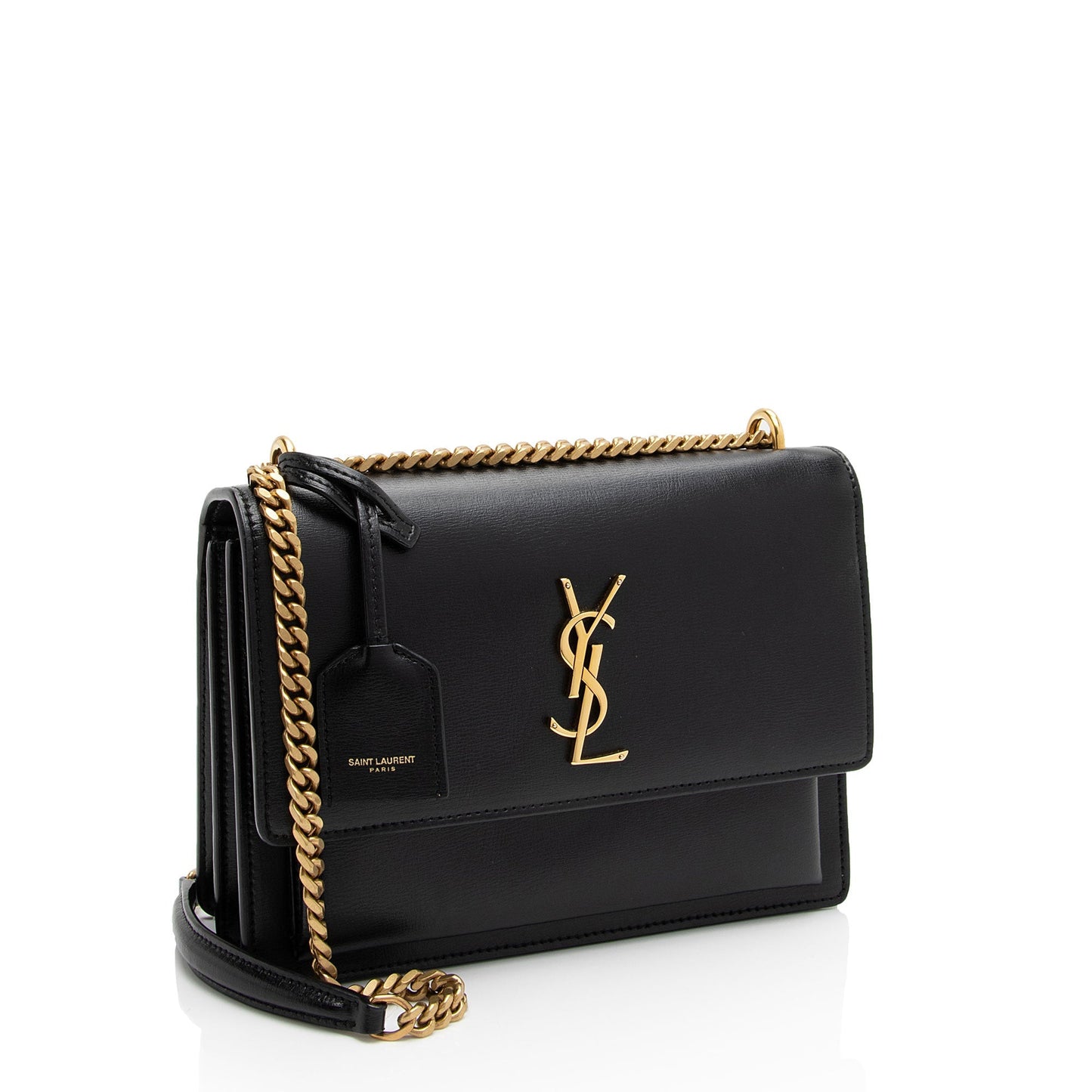 Saint Laurent Grained Calfskin Monogram Sunset Medium Shoulder Bag 8Ji2ue