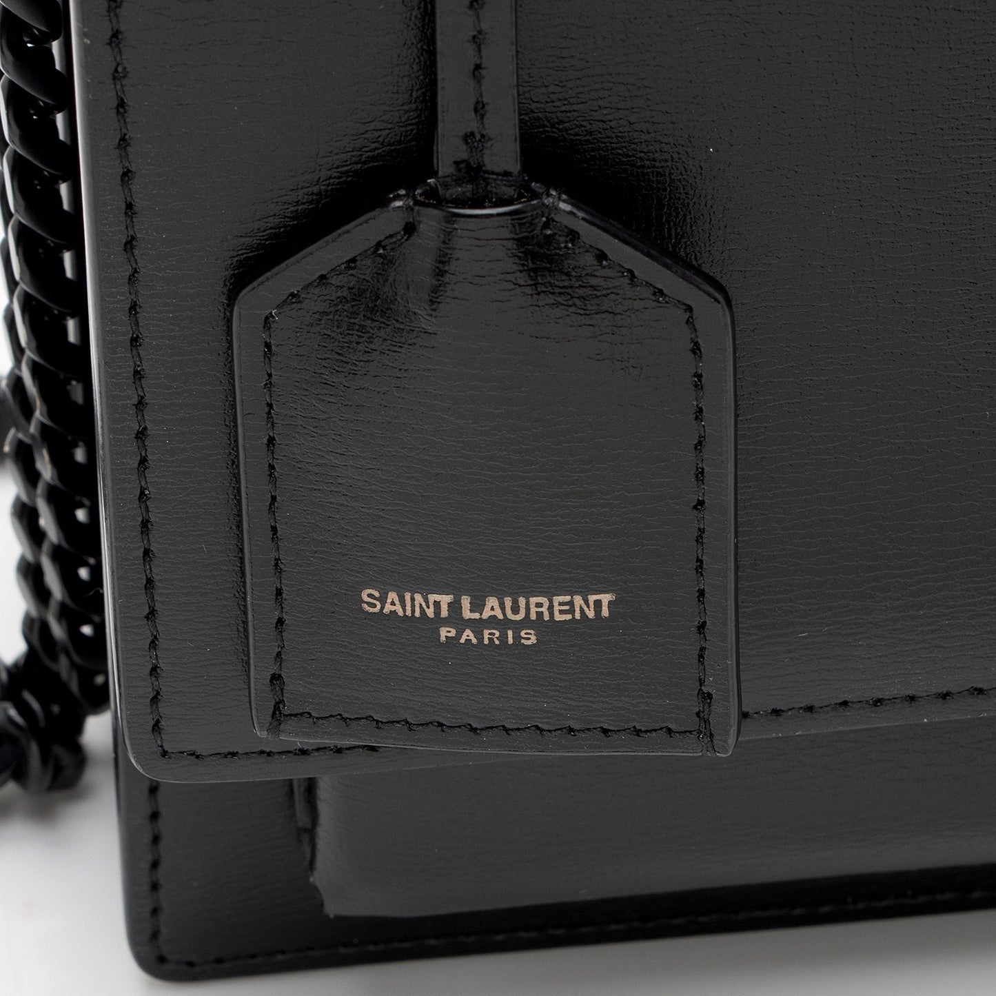 Saint Laurent Grained Calfskin Monogram Sunset Medium Shoulder Bag OLGtVP
