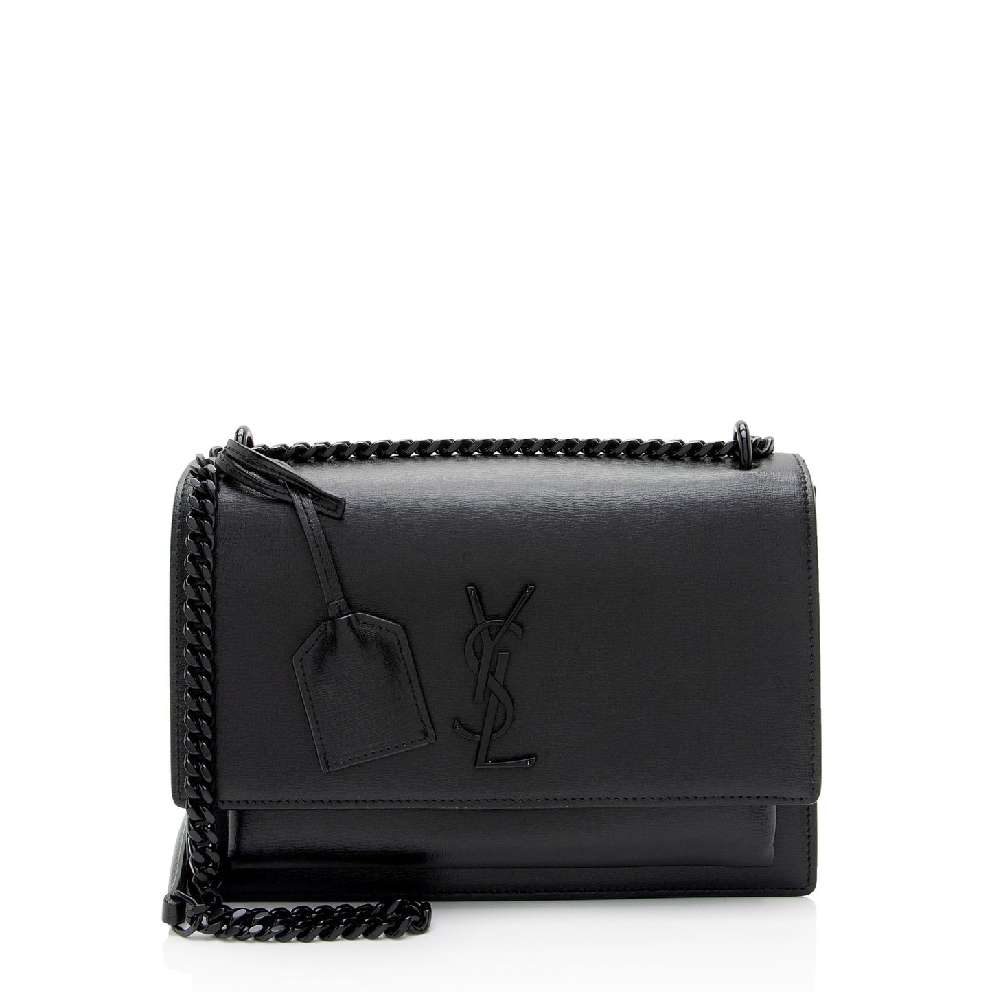 Saint Laurent Grained Calfskin Monogram Sunset Medium Shoulder Bag OLGtVP