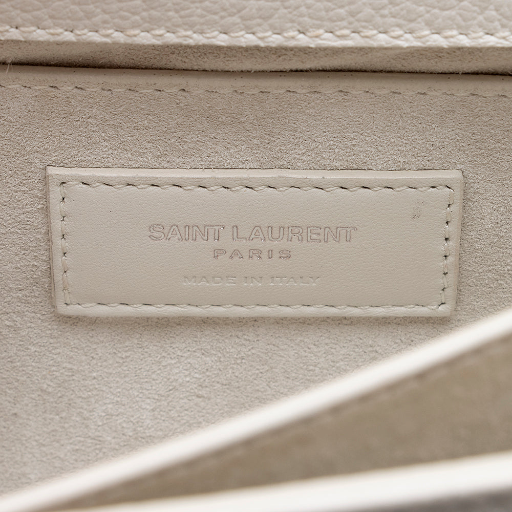 Saint Laurent Grained Calfskin Sunset Medium Shoulder Bag 15994