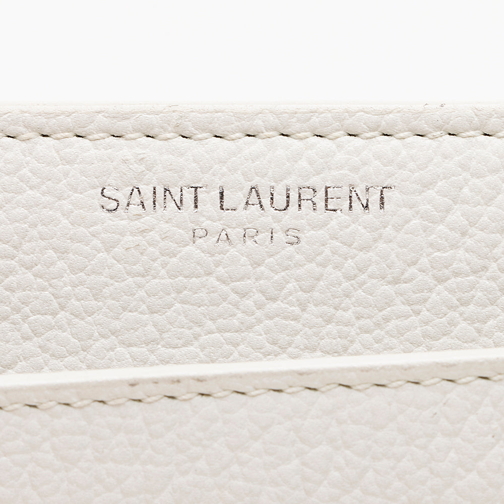 Saint Laurent Grained Calfskin Sunset Medium Shoulder Bag 15994