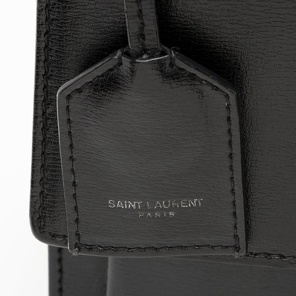 Saint Laurent Grained Calfskin Sunset Medium Shoulder Bag 21985