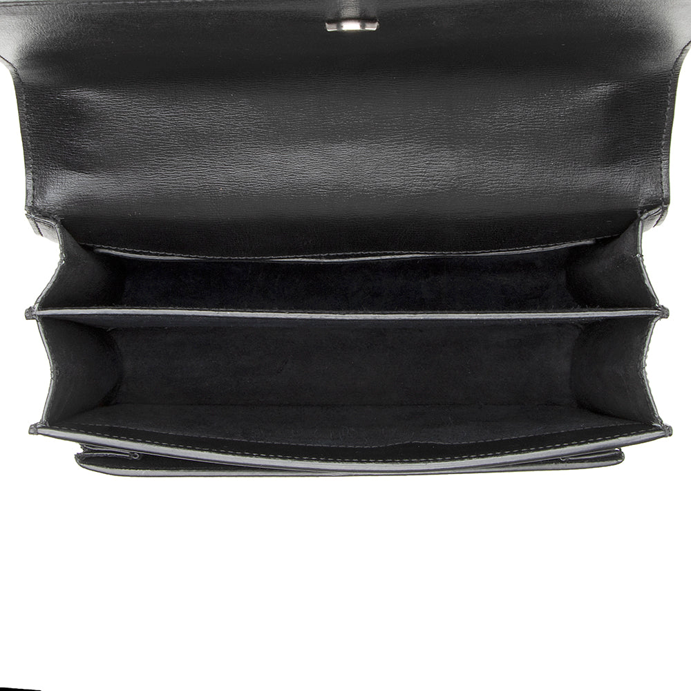 Saint Laurent Grained Calfskin Sunset Medium Shoulder Bag 21985